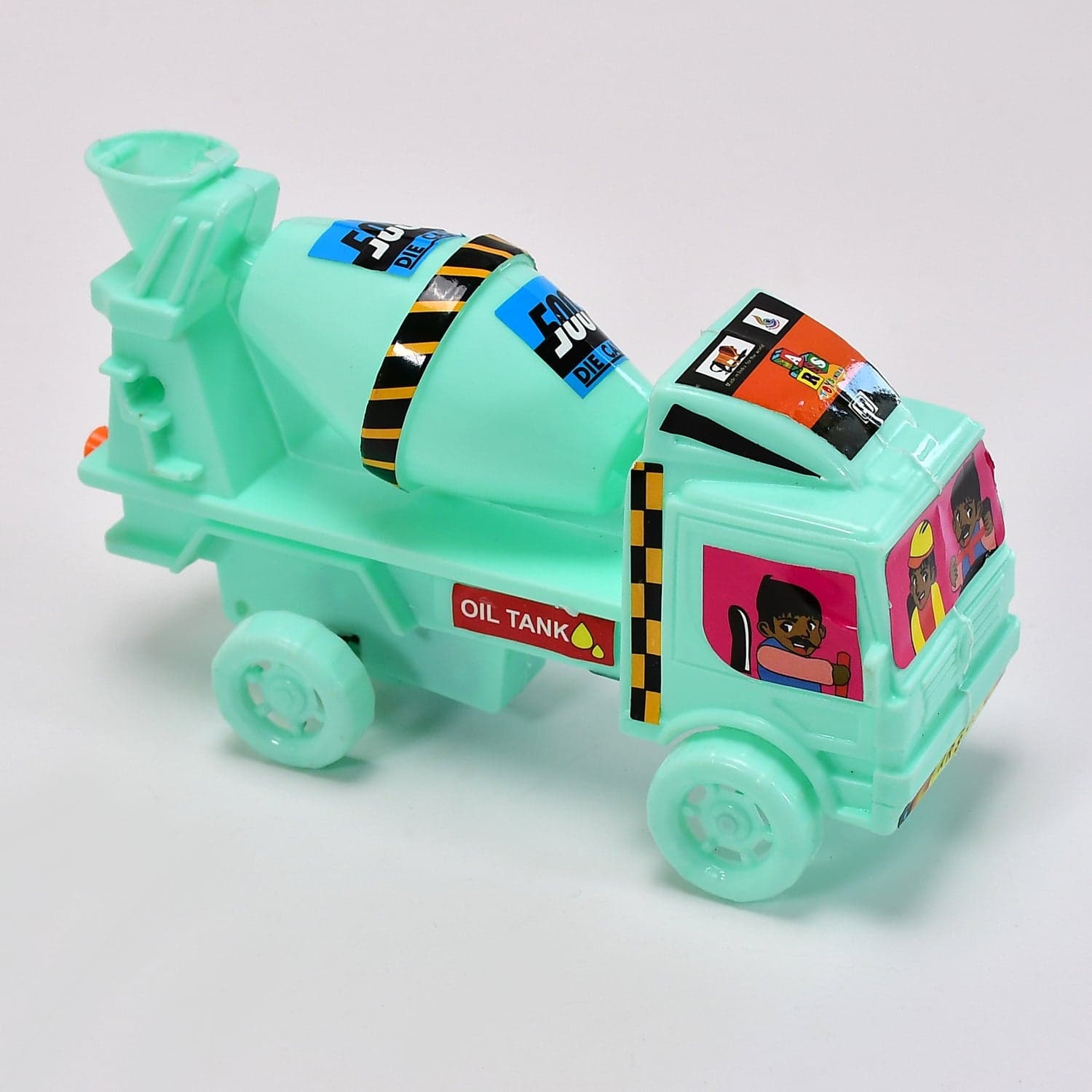 Big Size Heavy Duty Rotating Cement Mixer Dumper Truck Toys for Kids Toddlers Boys and Girls - Construction Toy Friction Vehicle Toy thumbnail 4