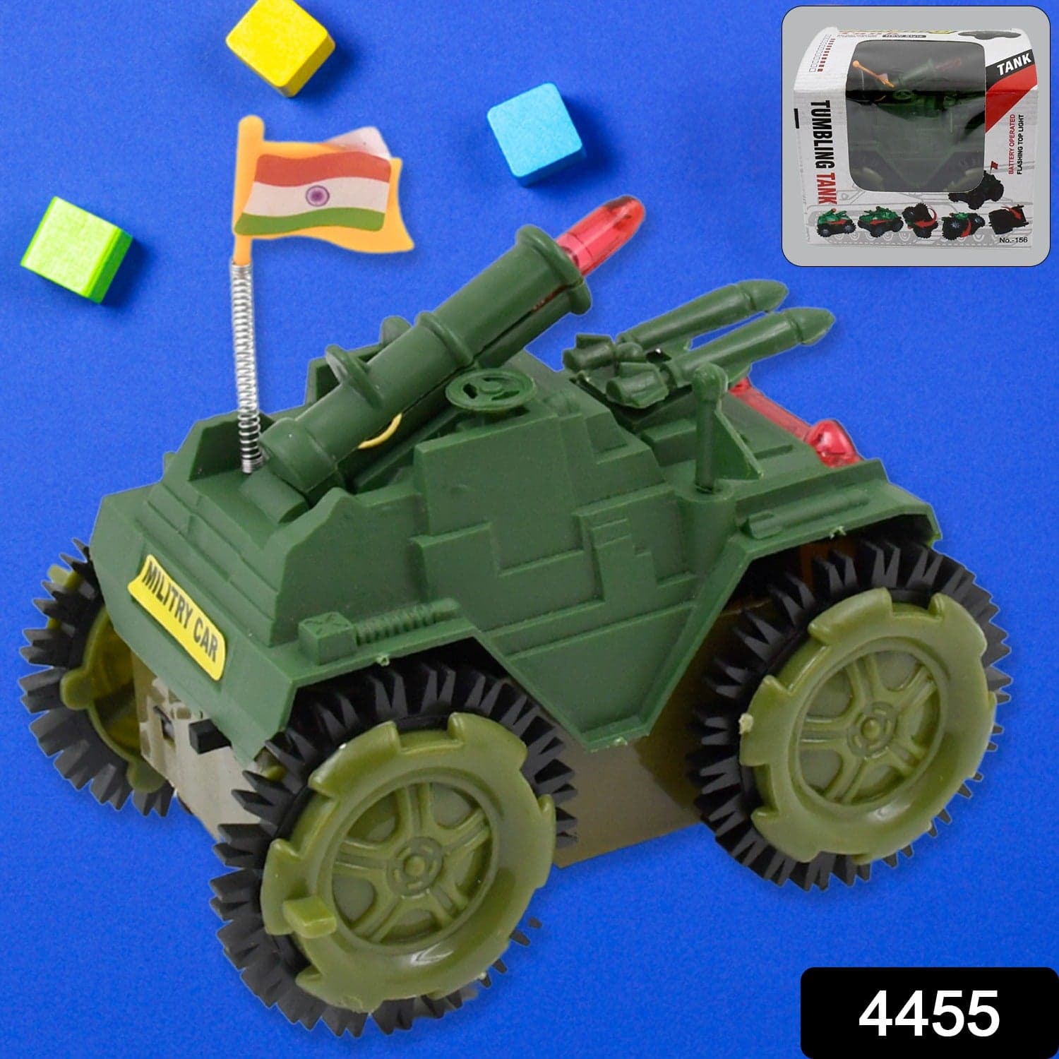 Children's Joy Tumbling Tank Toy Car thumbnail 2