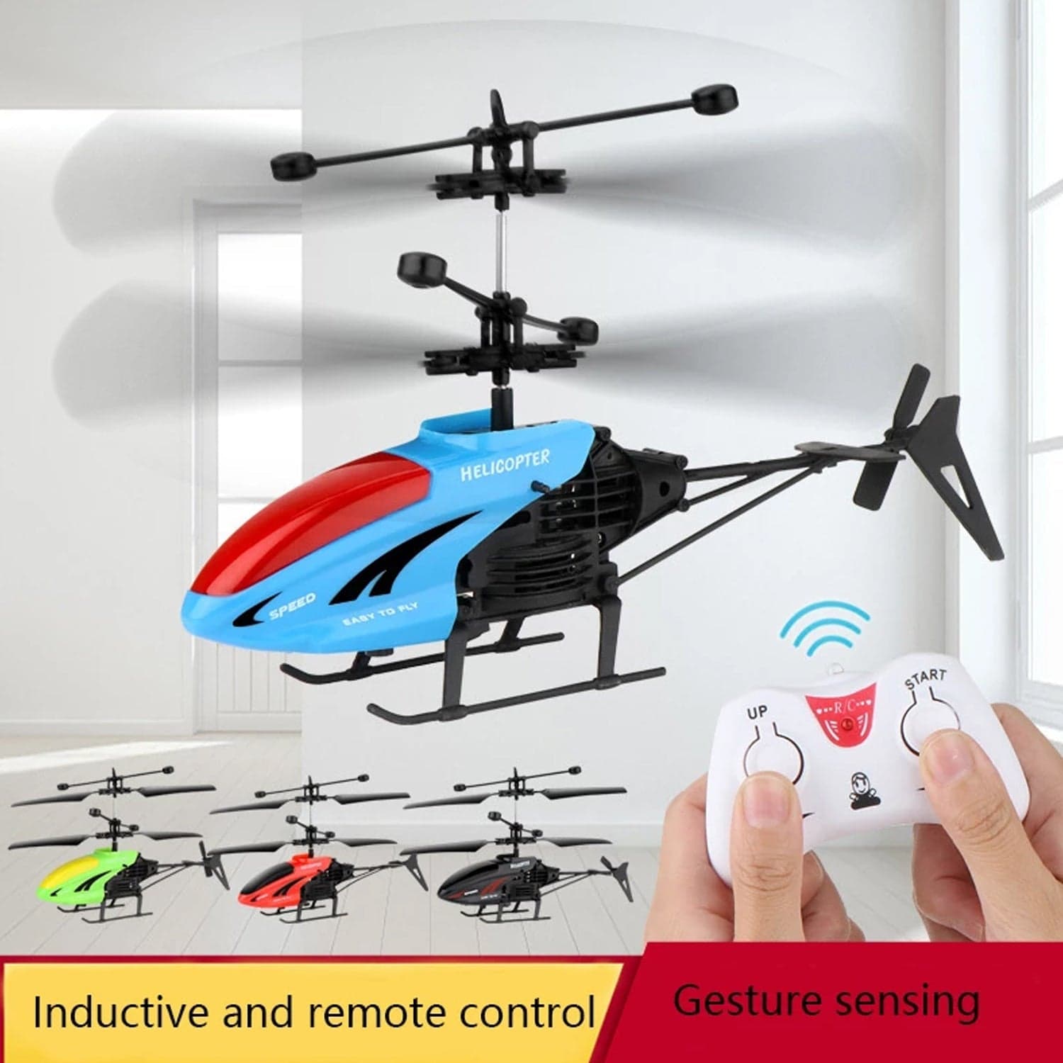 Remote Control Helicopter with USB Chargeable Cable for Boy and Girl Children (Pack of 1) thumbnail 3