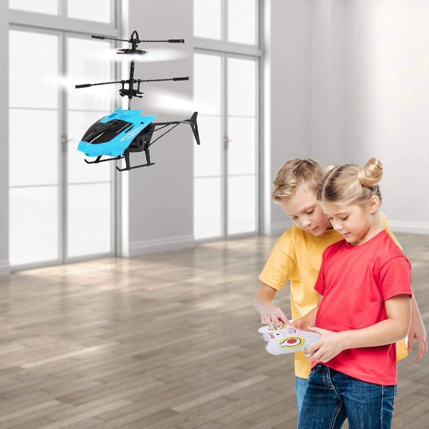 Remote Control Helicopter with USB Chargeable Cable for Boy and Girl Children (Pack of 1) thumbnail 6