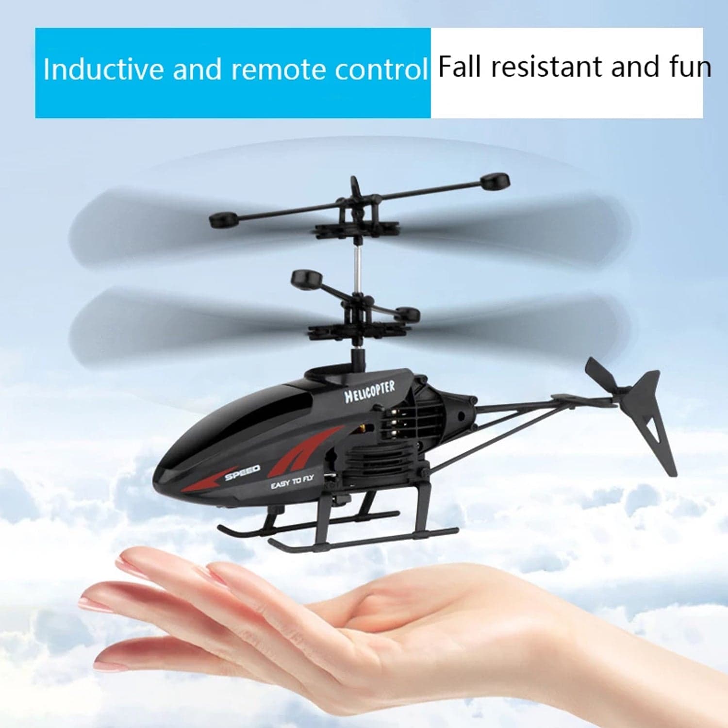 Remote Control Helicopter with USB Chargeable Cable for Boy and Girl Children (Pack of 1) thumbnail 7