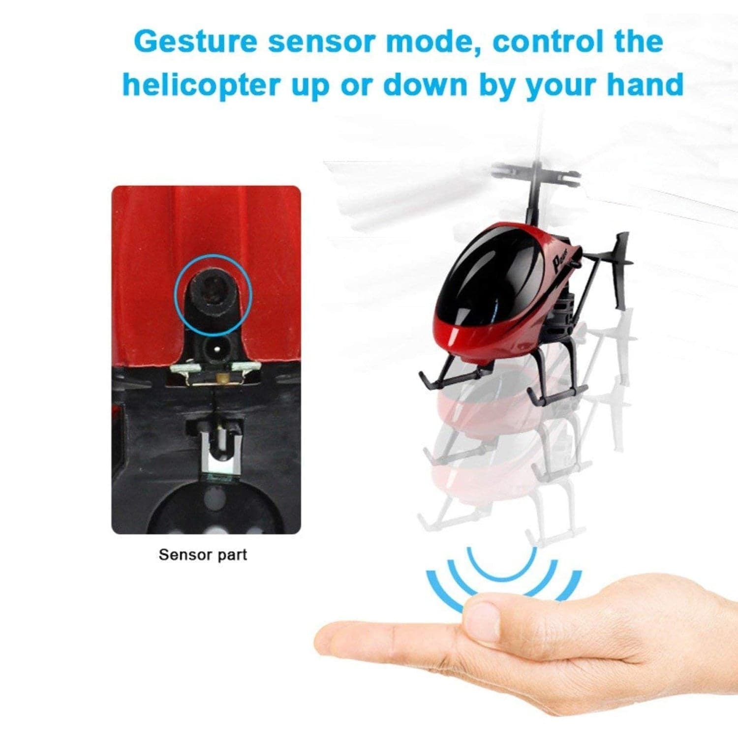 Remote Control Helicopter with USB Chargeable Cable for Boy and Girl Children (Pack of 1) thumbnail 9