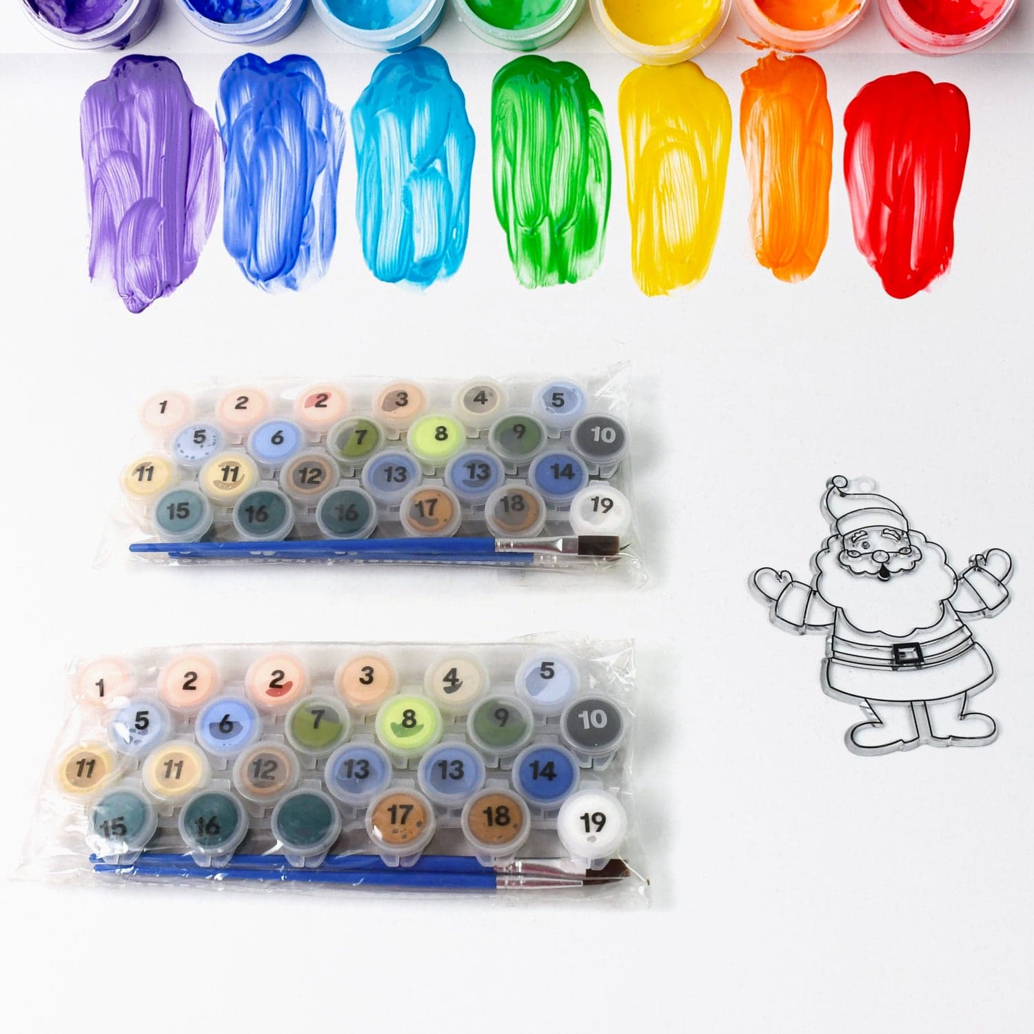 Paint by Number Kits 2 Set 19 Number Color, 6 paint brushes (2 Set) thumbnail 4