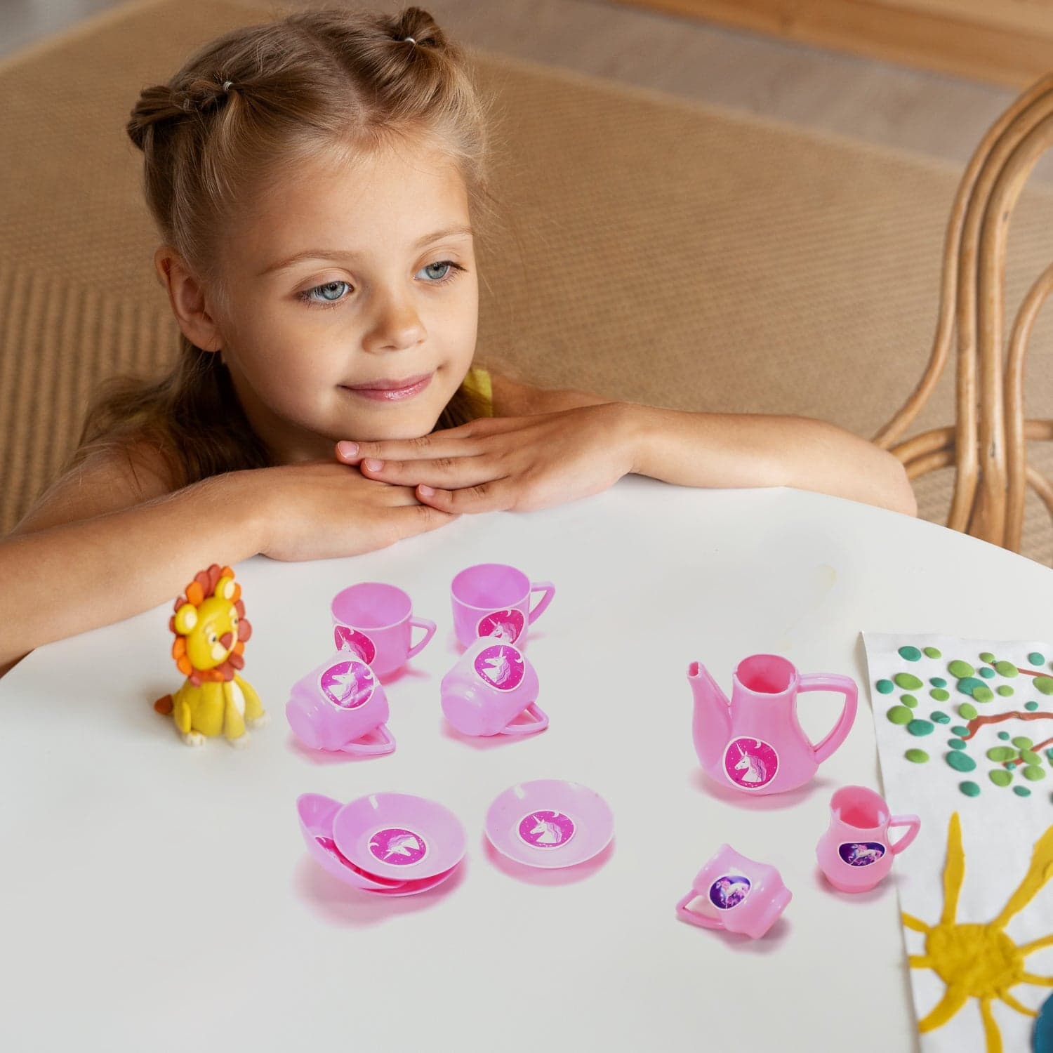 ï»¿Tickles Tea toy Set | Coffee Kitchen Plastic Set Toy for Kids, Boys & Girls (15Pcs) thumbnail 6
