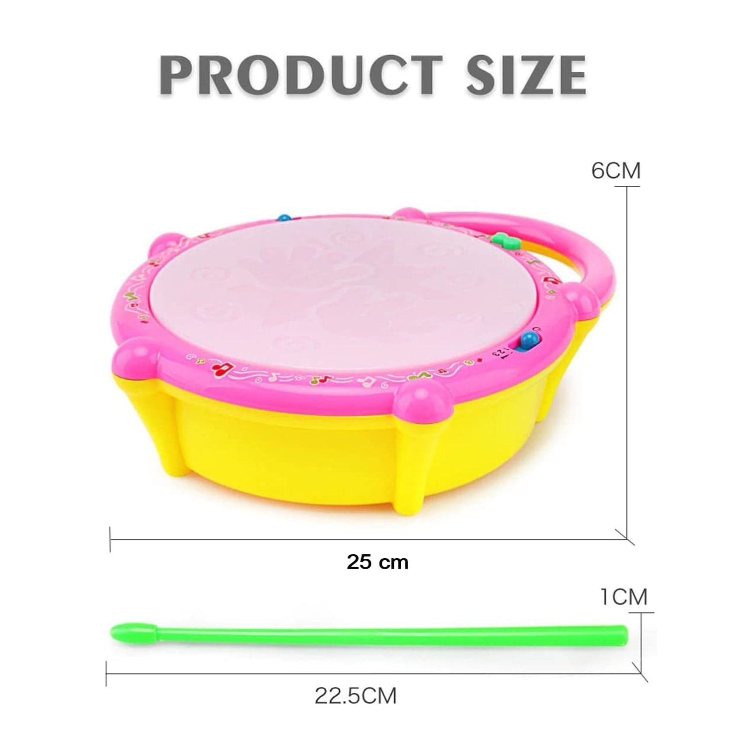 Flash Drum Toy of Colorful Musical Drum with Light Effects, Best Gift for Kids thumbnail 11