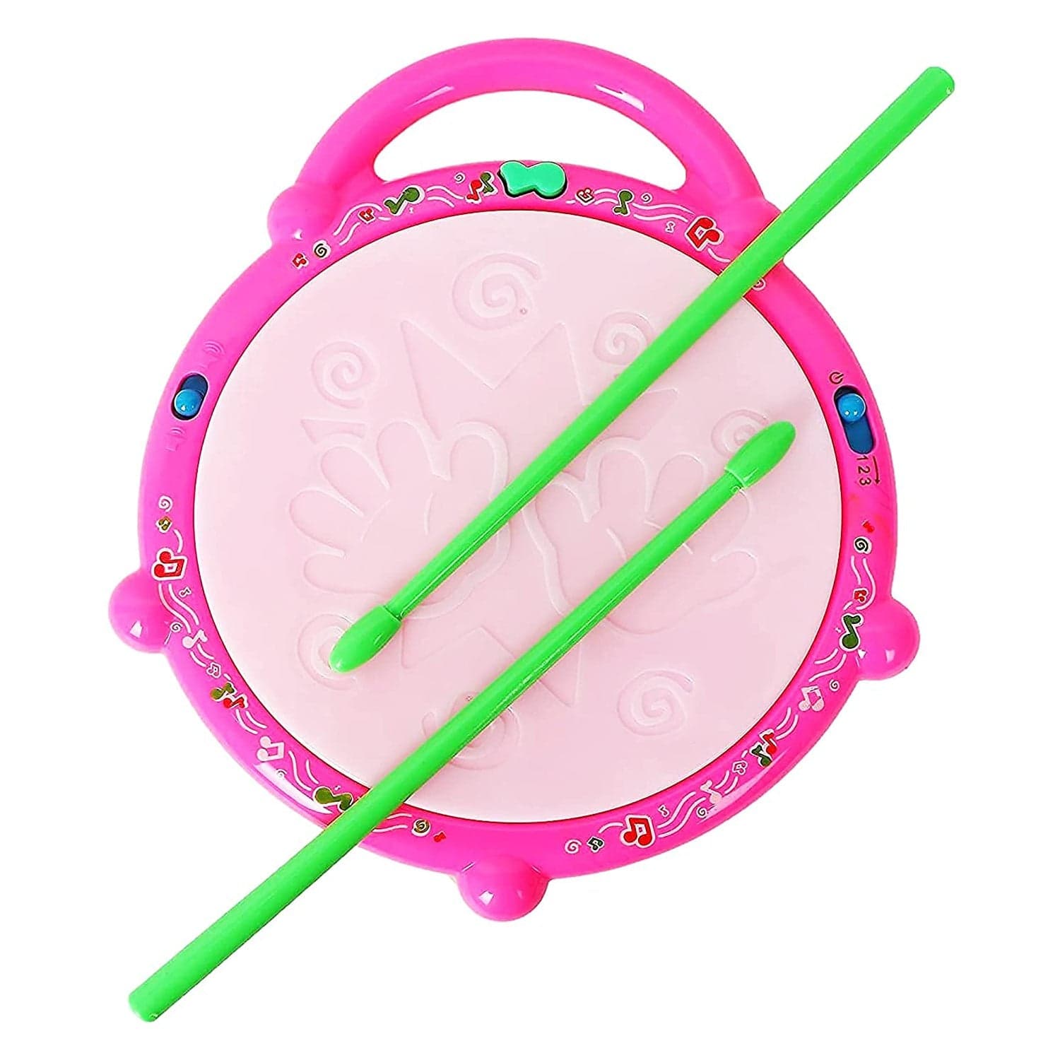 Flash Drum Toy of Colorful Musical Drum with Light Effects, Best Gift for Kids thumbnail 12