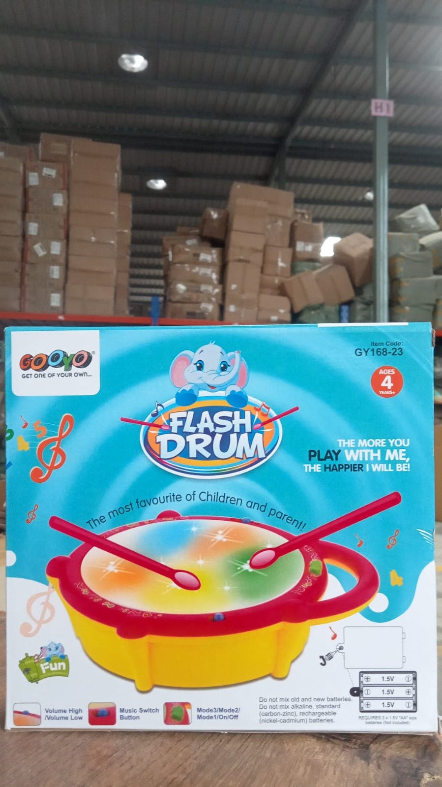 Flash Drum Toy of Colorful Musical Drum with Light Effects, Best Gift for Kids thumbnail 13