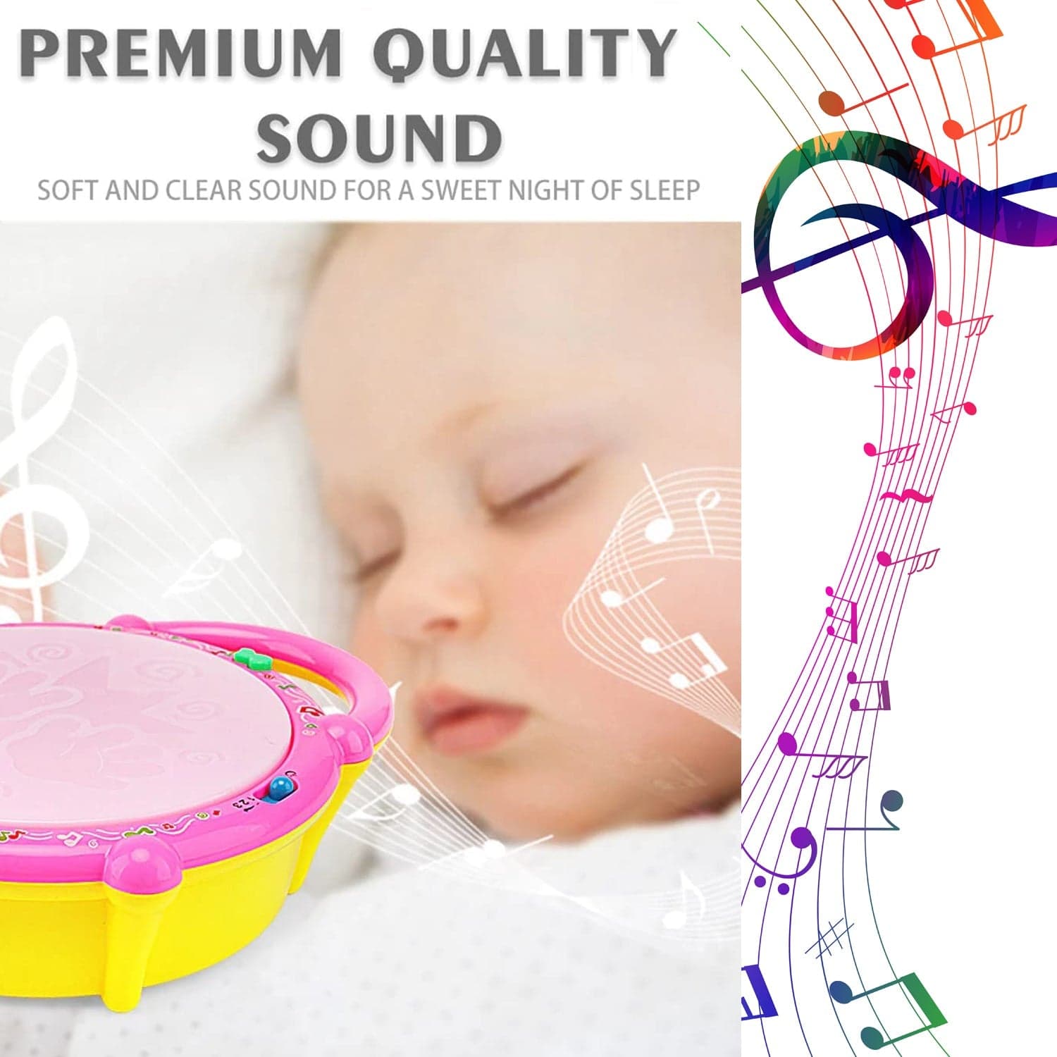 Flash Drum Toy of Colorful Musical Drum with Light Effects, Best Gift for Kids thumbnail 3