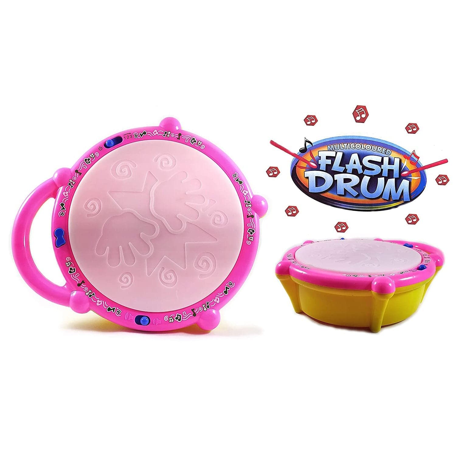 Flash Drum Toy of Colorful Musical Drum with Light Effects, Best Gift for Kids thumbnail 4