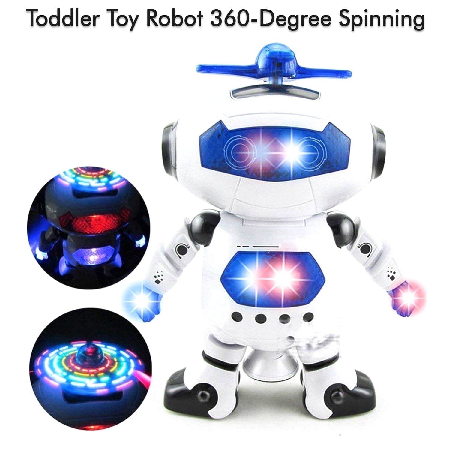 Dancing Robot with 3D Lights and Music. thumbnail 3
