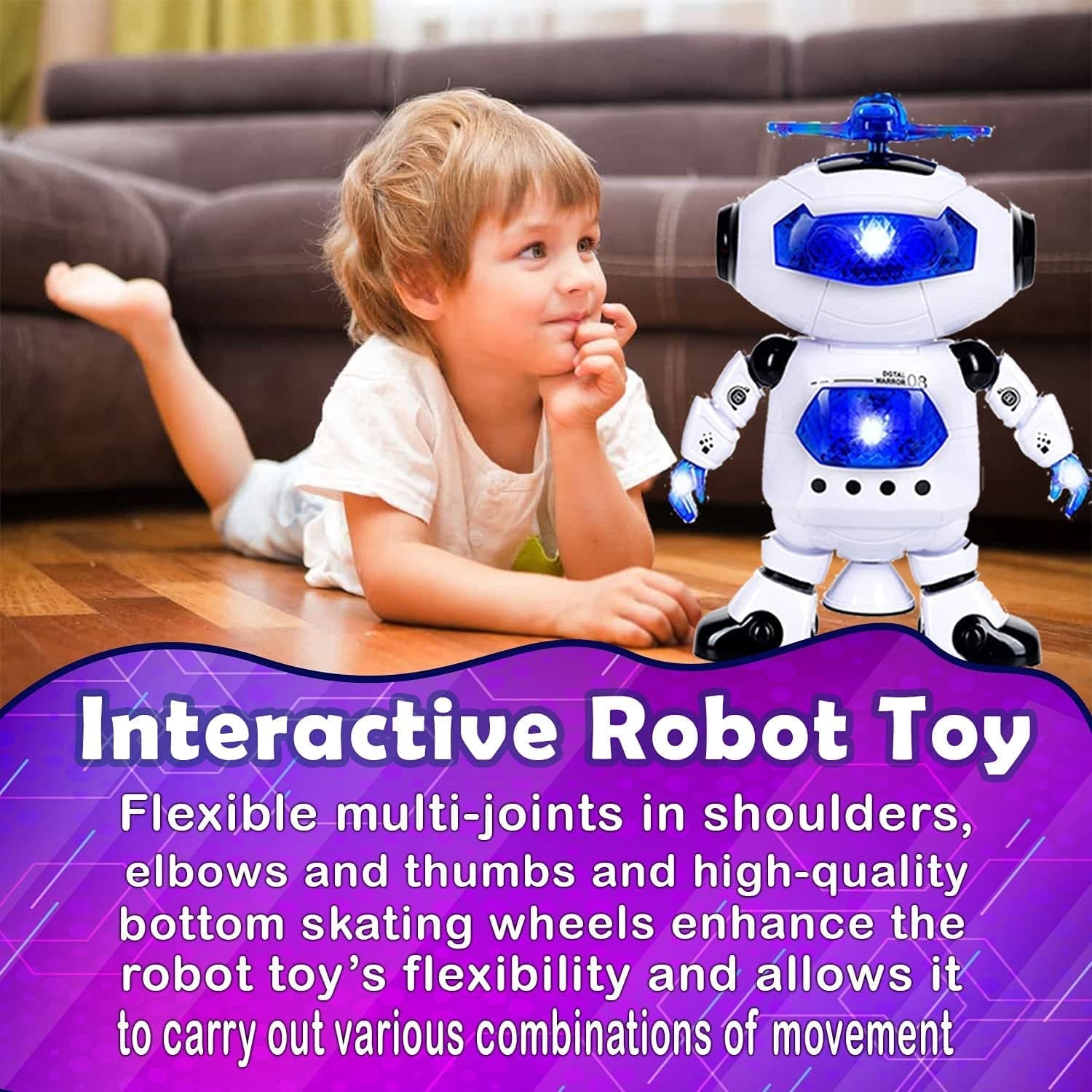 Dancing Robot with 3D Lights and Music. thumbnail 9