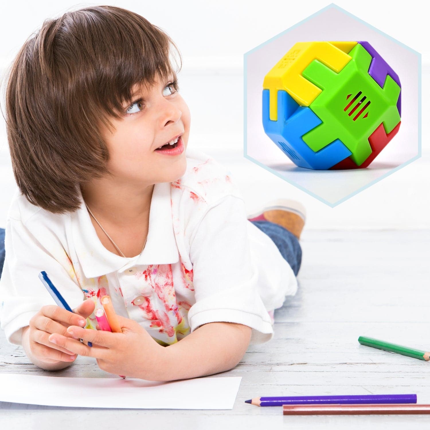 Octa Cube Activity Cube - Multicolor thumbnail 7