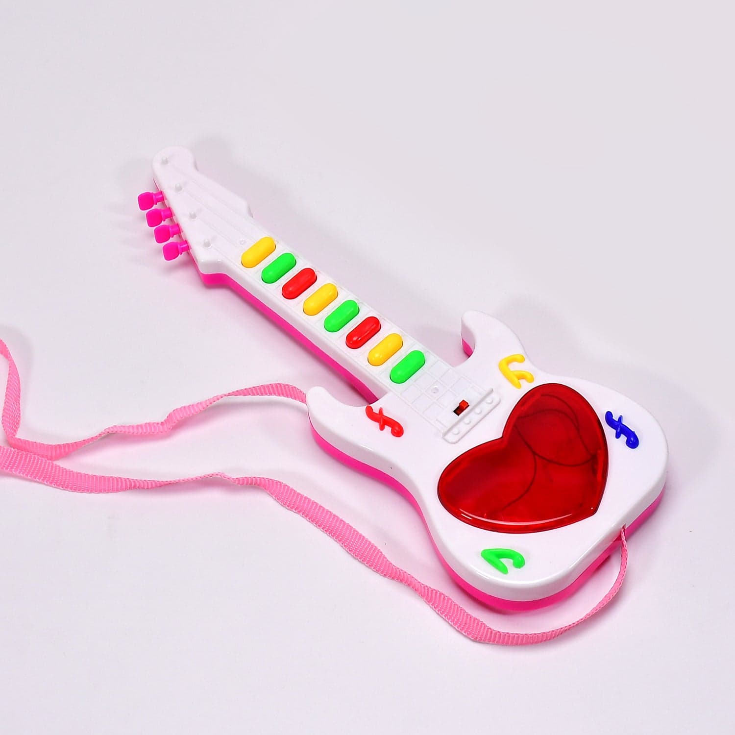 Battery Operated Musical Instruments Mini Guitar Toys and Light for 3+Years Old Kids. thumbnail 1