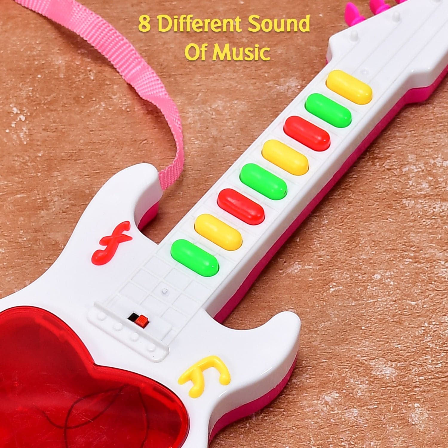 Battery Operated Musical Instruments Mini Guitar Toys and Light for 3+Years Old Kids. thumbnail 5