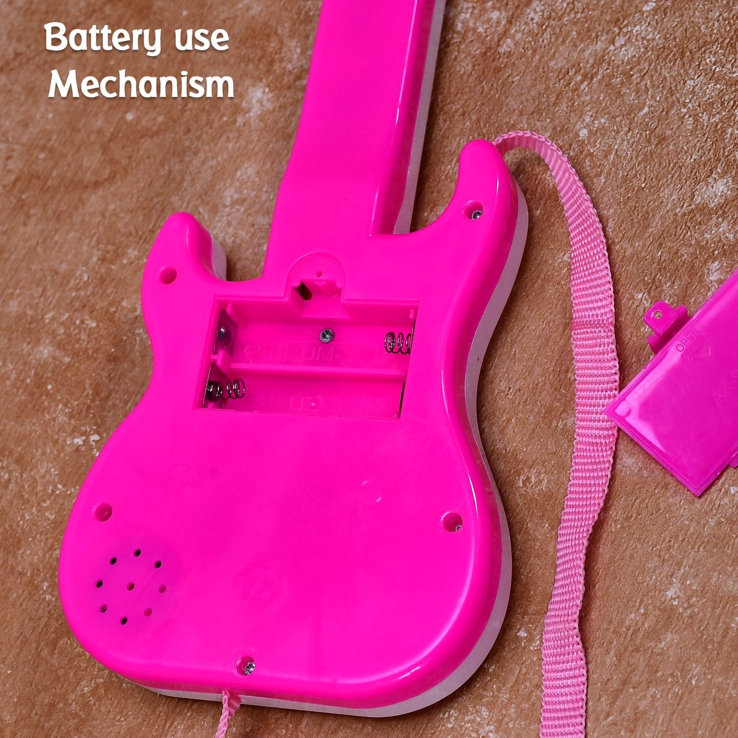 Battery Operated Musical Instruments Mini Guitar Toys and Light for 3+Years Old Kids. thumbnail 7