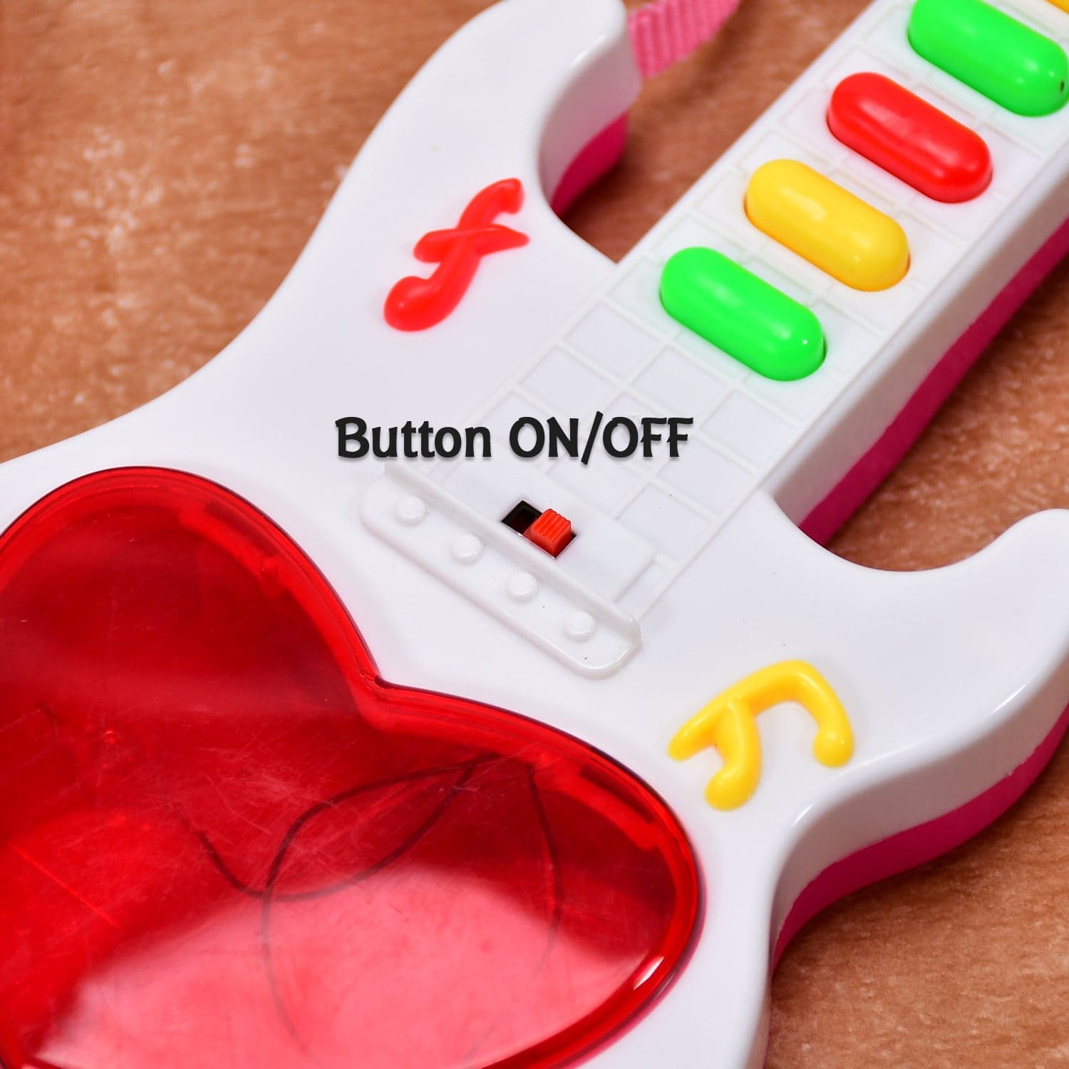Battery Operated Musical Instruments Mini Guitar Toys and Light for 3+Years Old Kids. thumbnail 8