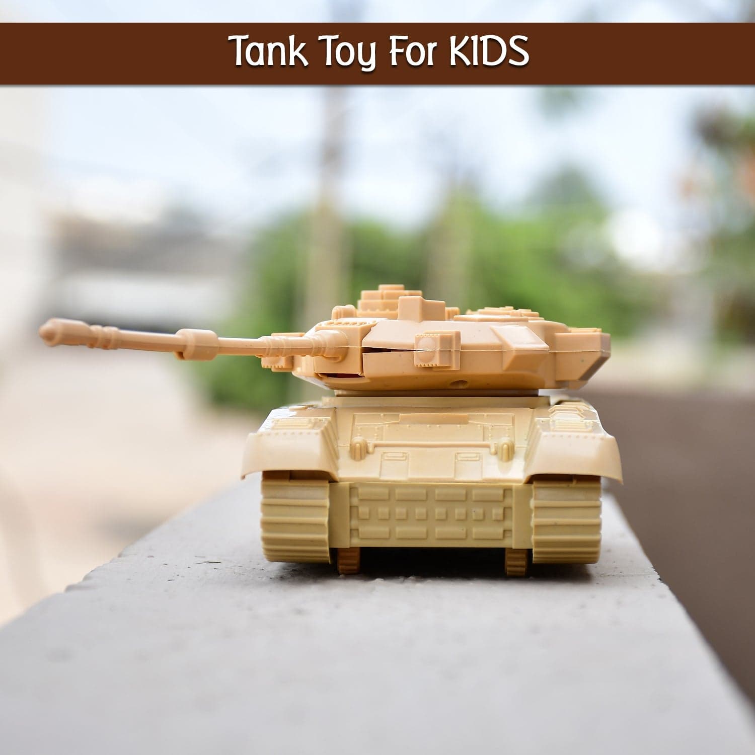 Pull Back Army Tank Toy for Kids. thumbnail 3