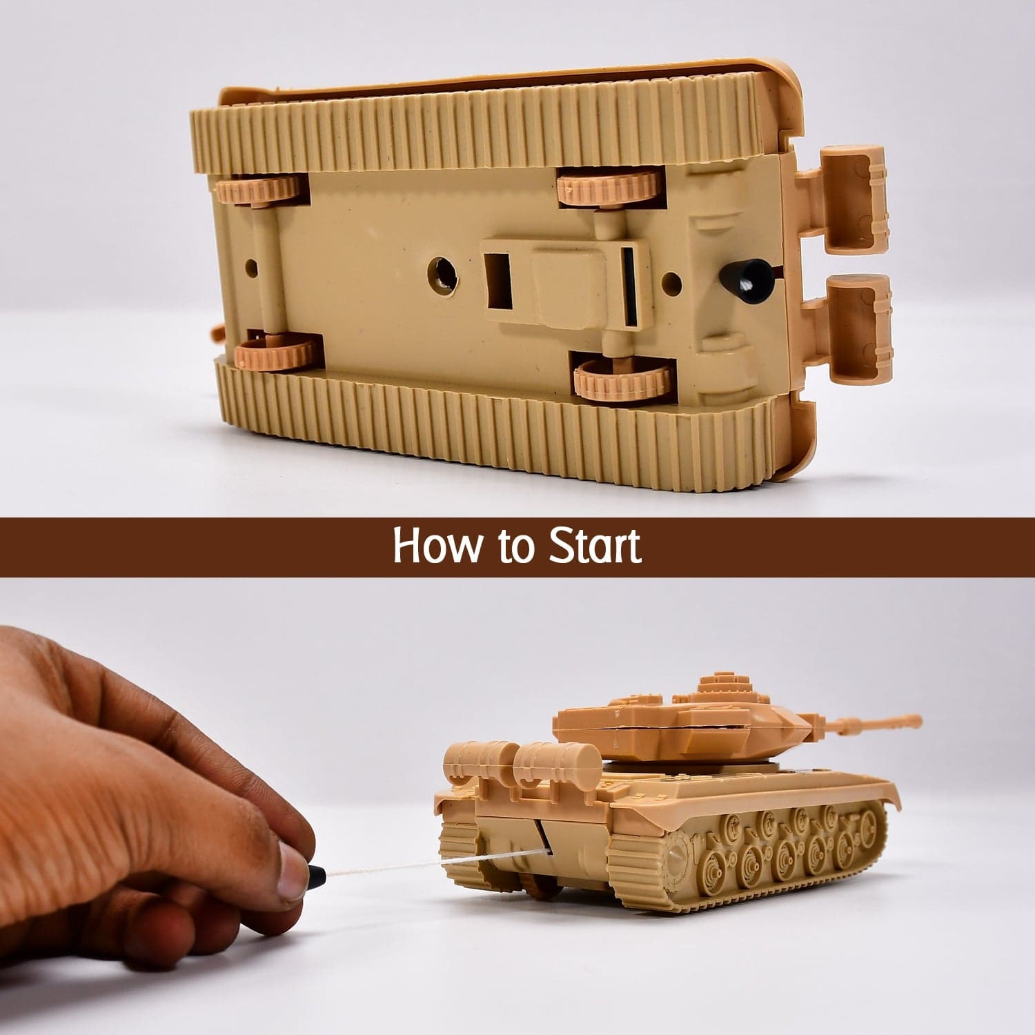Pull Back Army Tank Toy for Kids. thumbnail 5