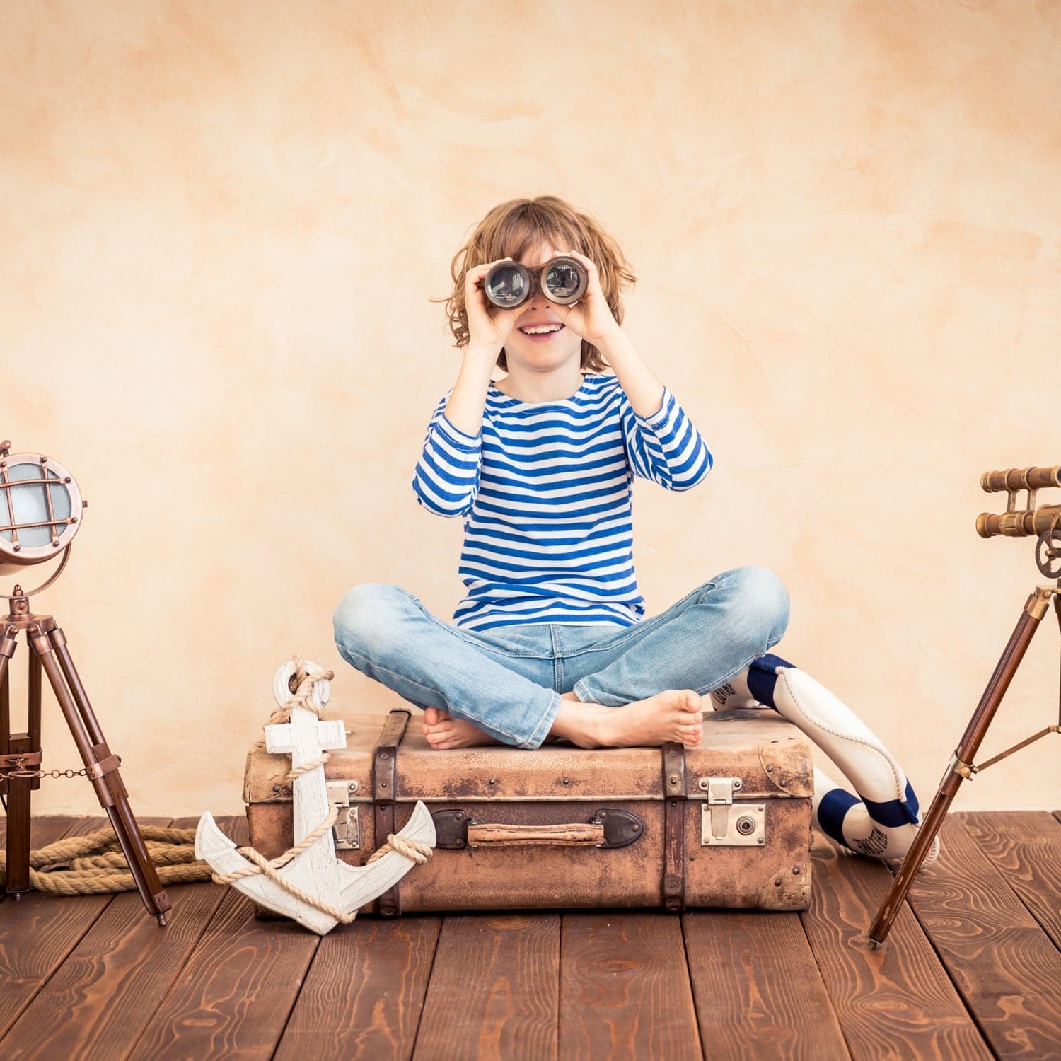 Binoculars for Kids Gifts for kids Mini Compact Binocular Toys thumbnail 1