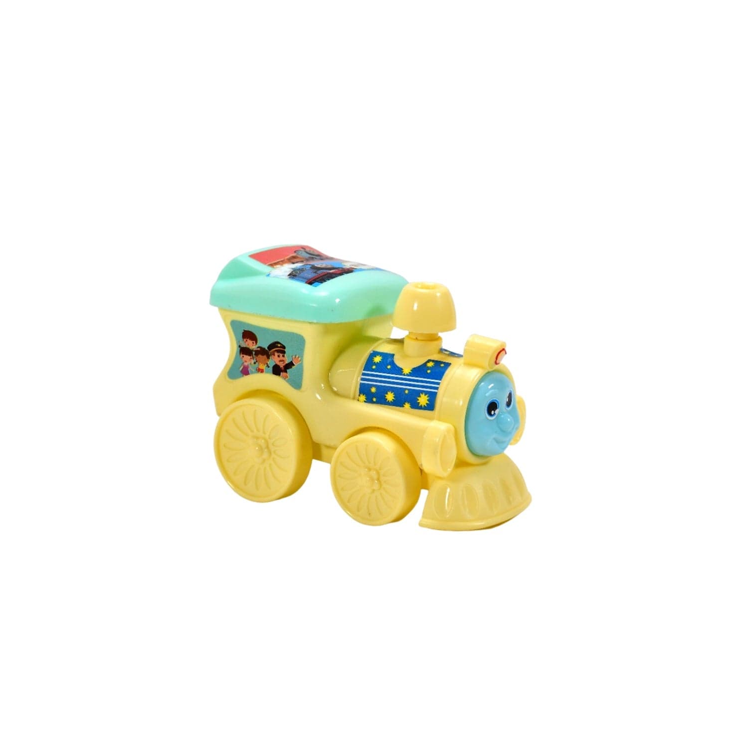 Pull-Rope Racing Train Engine Toy for Kids thumbnail 4