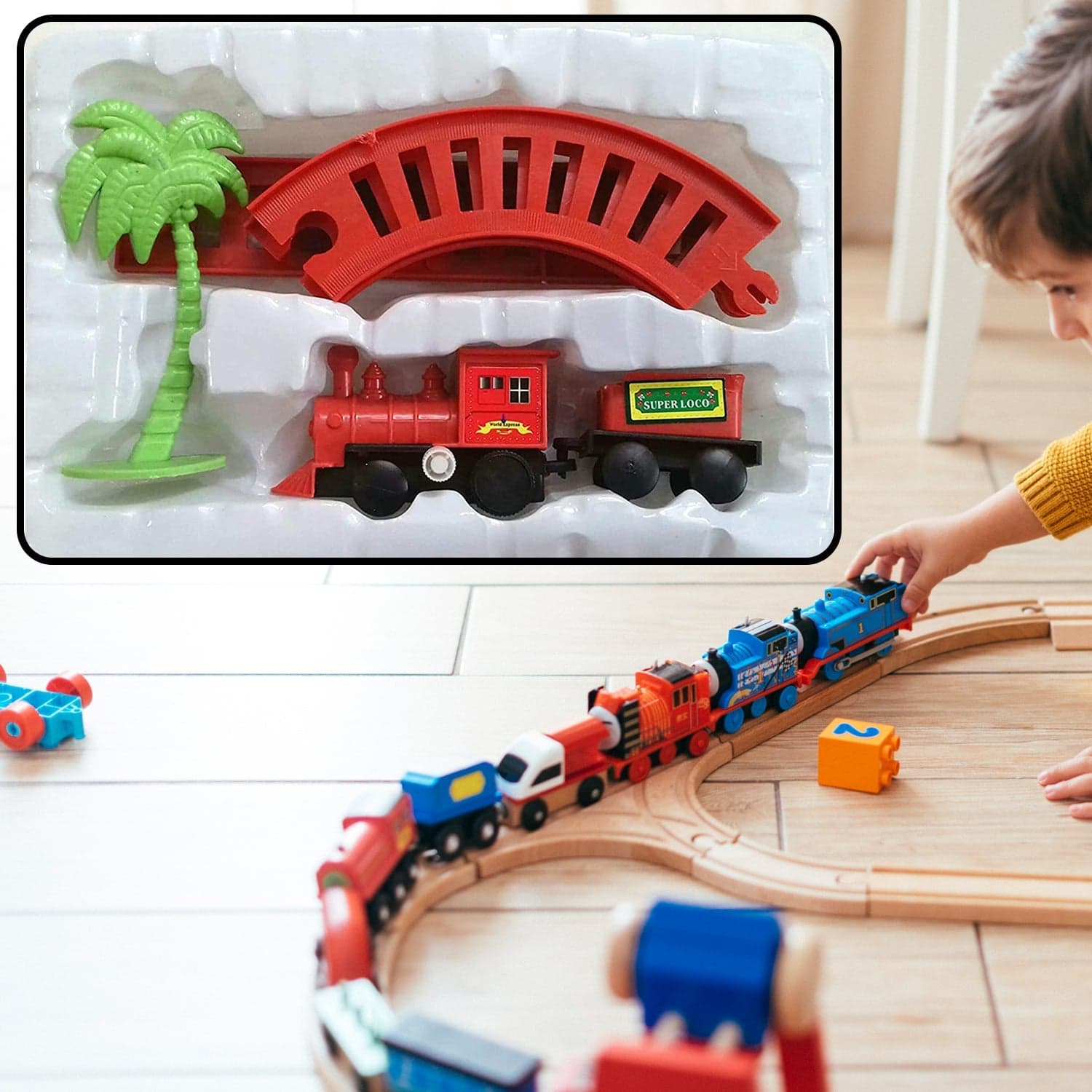 World Express Mini Train Play Set for kids thumbnail 5