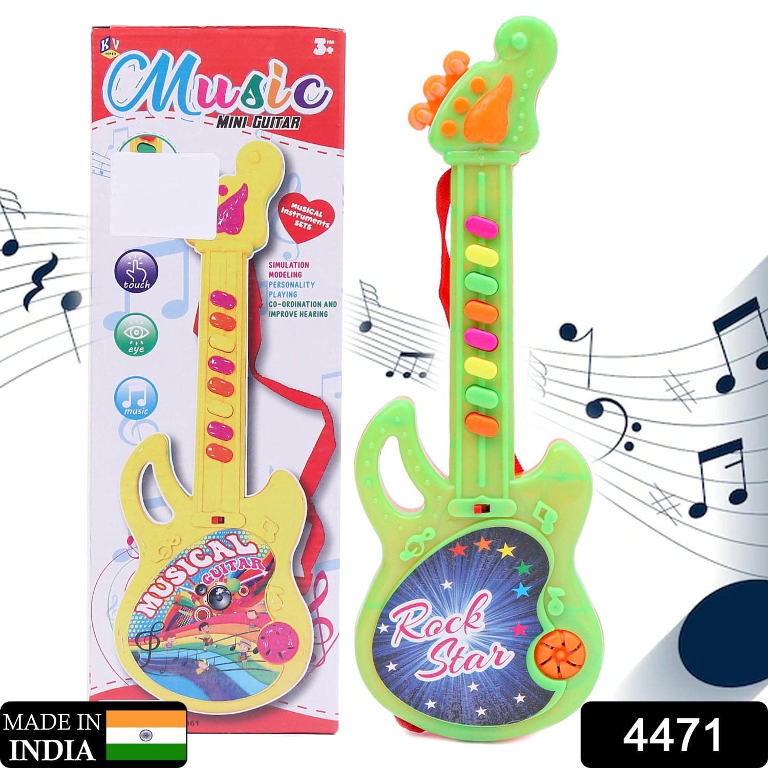 Mini Guitar Colorful with Delightful Music thumbnail 2
