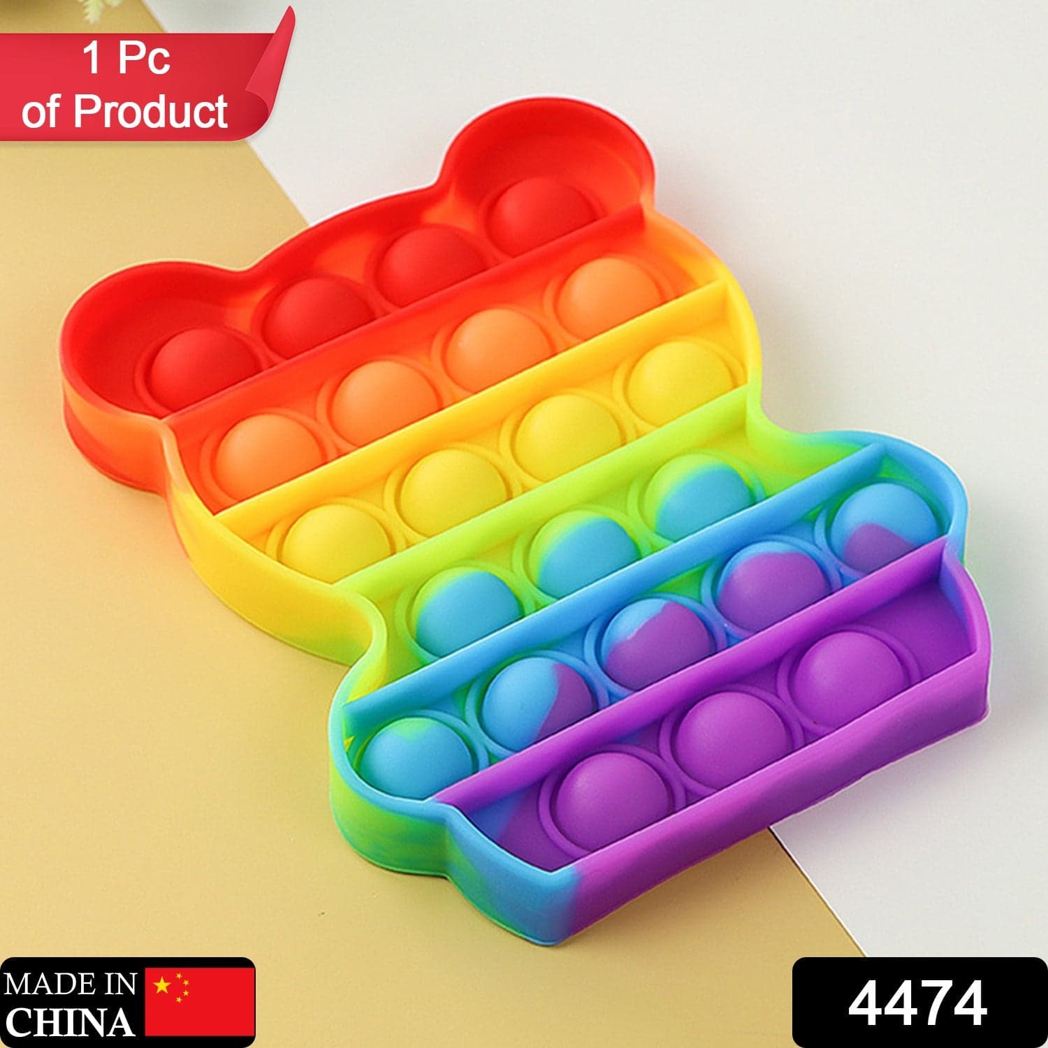 Bear It Fidget Toys Stress Relief Rainbow Toy ( 1 pcs ) thumbnail 2