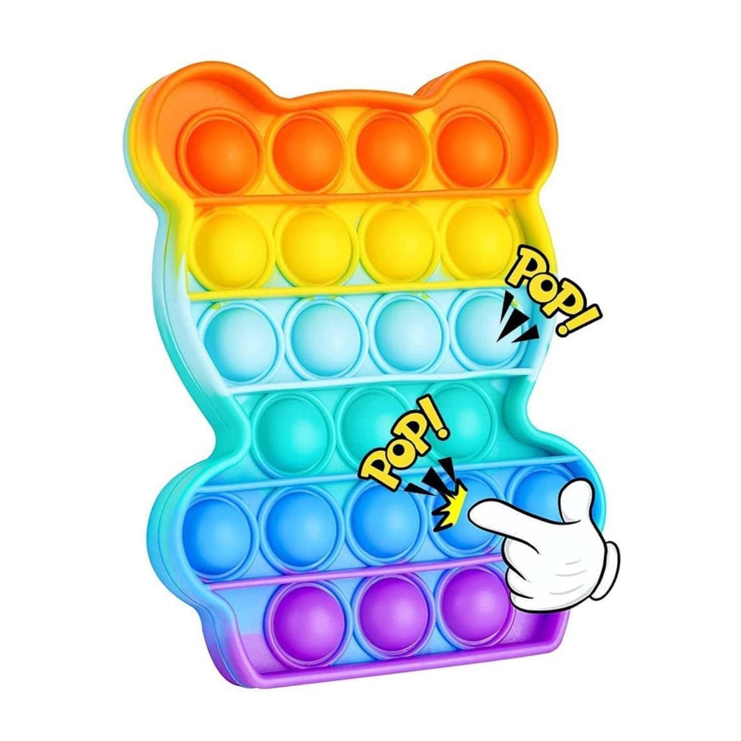 Bear It Fidget Toys Stress Relief Rainbow Toy ( 1 pcs ) thumbnail 6