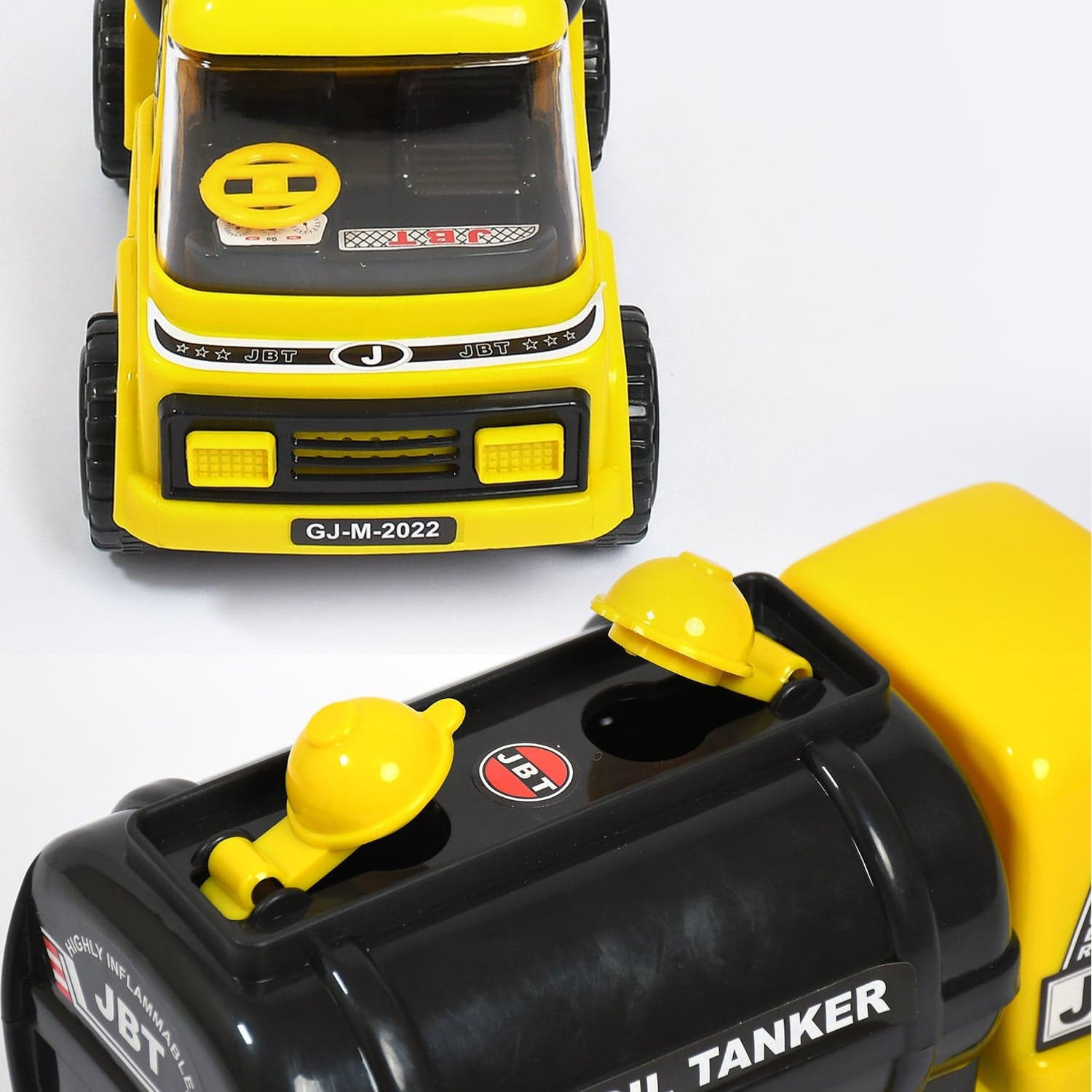 Big Heavy Duty Unbreakable Toy Truck with Sound | Friction Powered Oil-Water Tanker thumbnail 3