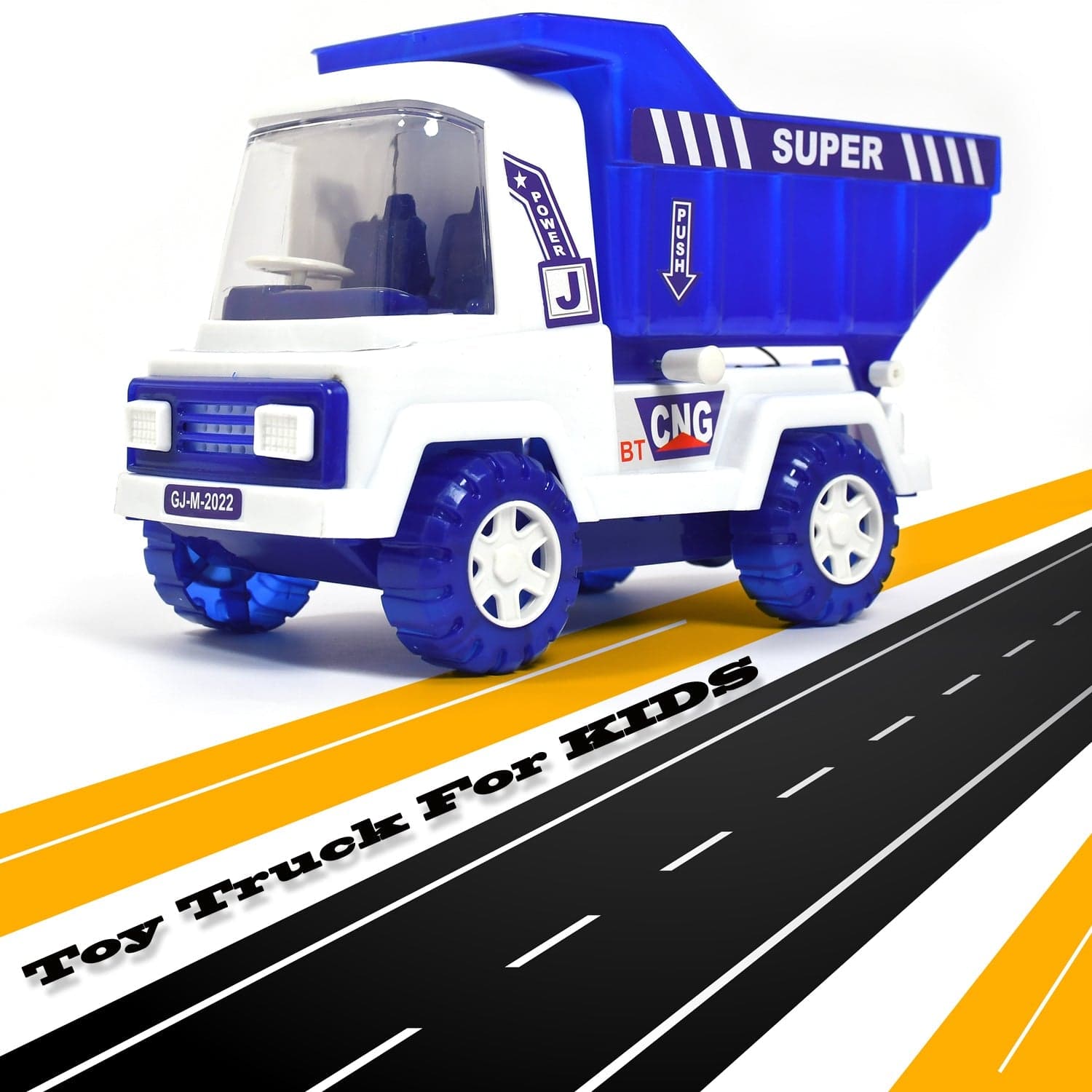 Big Friction Powered Dumper Truck Toy for Kids thumbnail 5