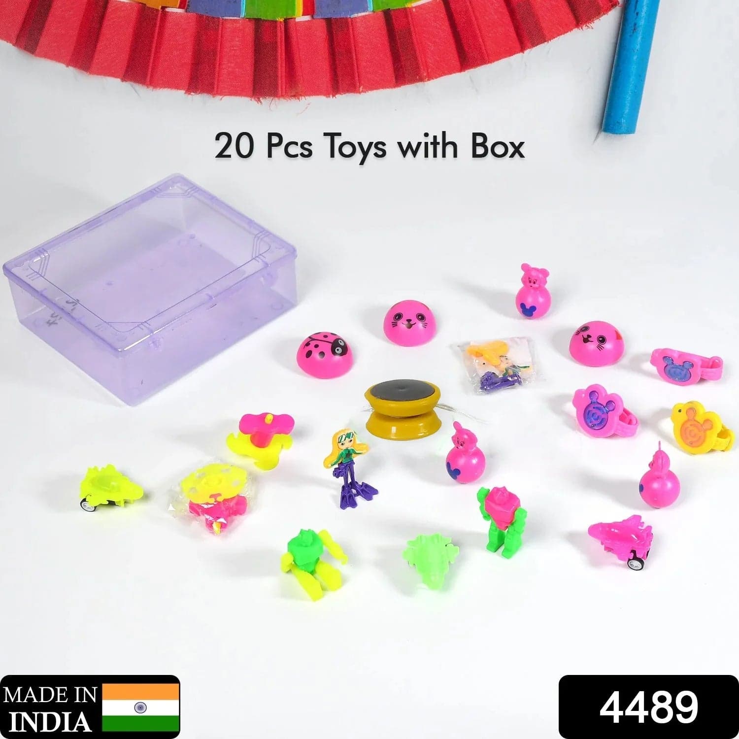 20Pc Mix All New Toy With Plastic Commander Container  thumbnail 2