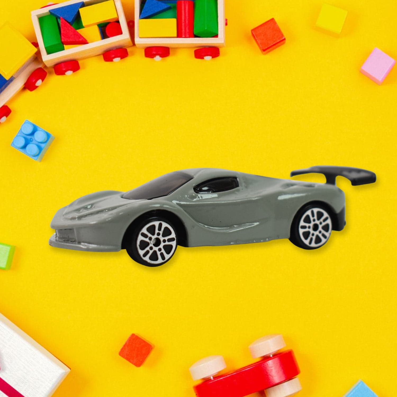 Metal Mini Car Toy, Free Wheel Toy Vehicle (Multicolor / 1 Pc) thumbnail 5