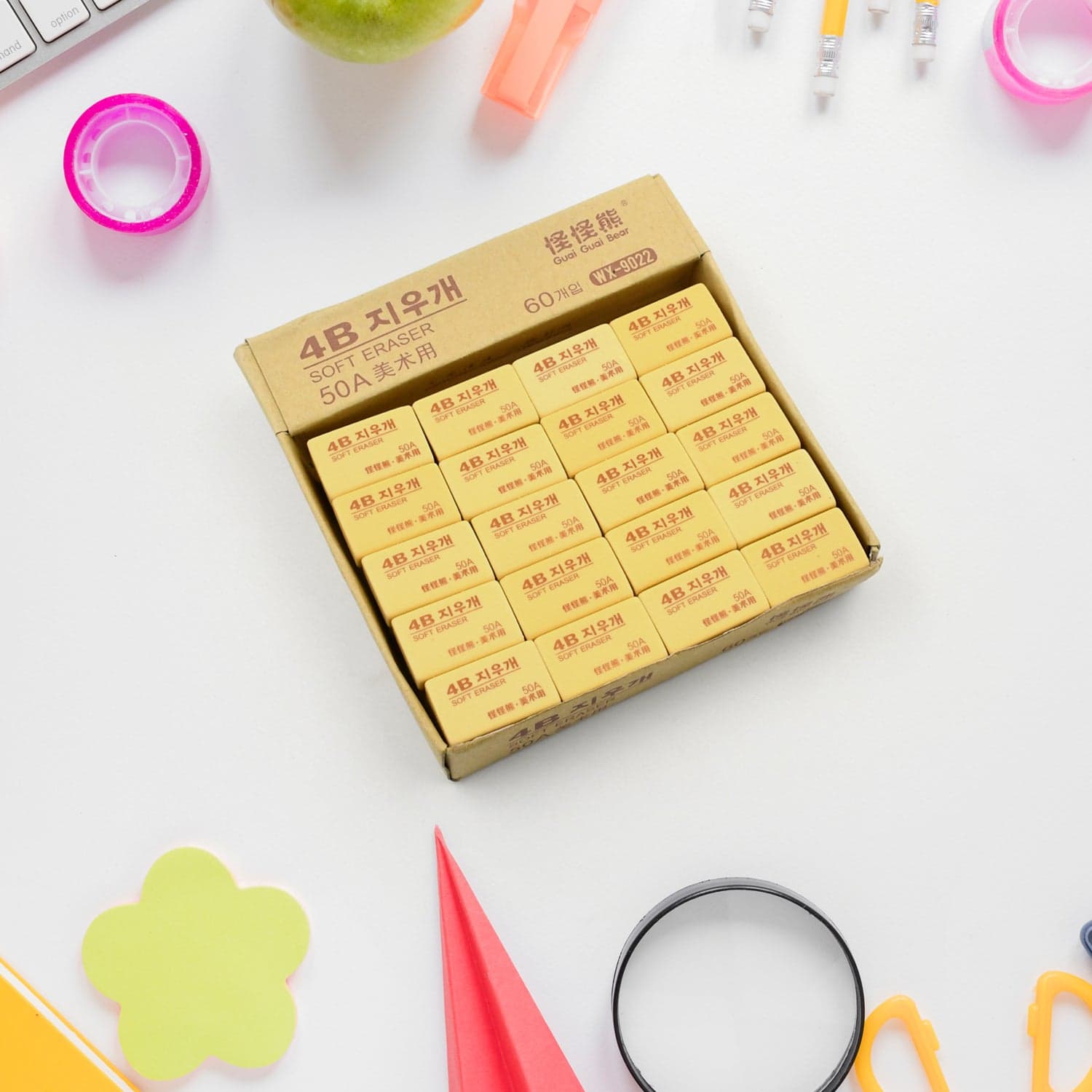 Pencil Eraser Professional 4B Drawing Eraser Art Soft Eraser for School Office (60 Pc Pack) thumbnail 1