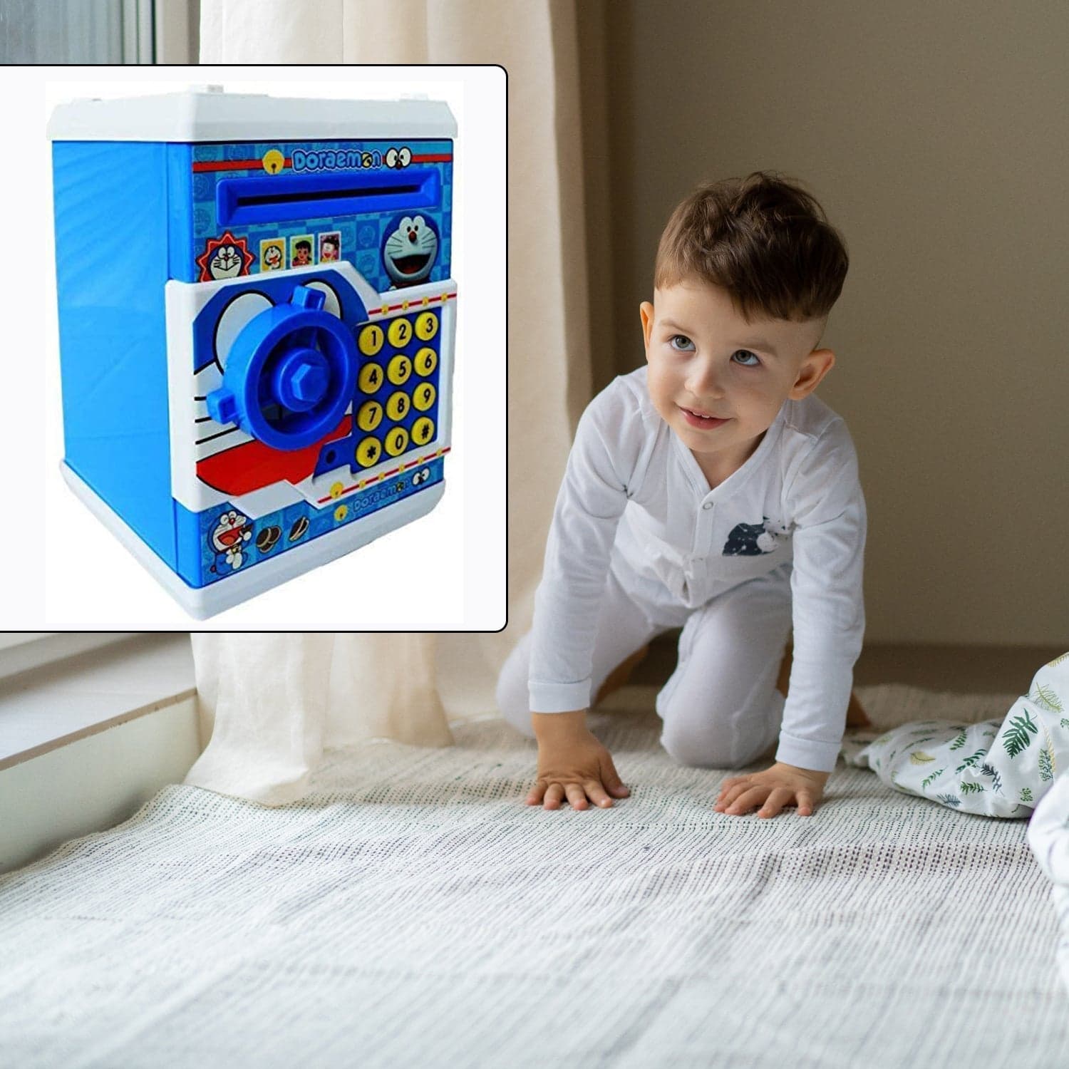 Electronic Piggy Bank ATM with Password for Kids Savings thumbnail 6