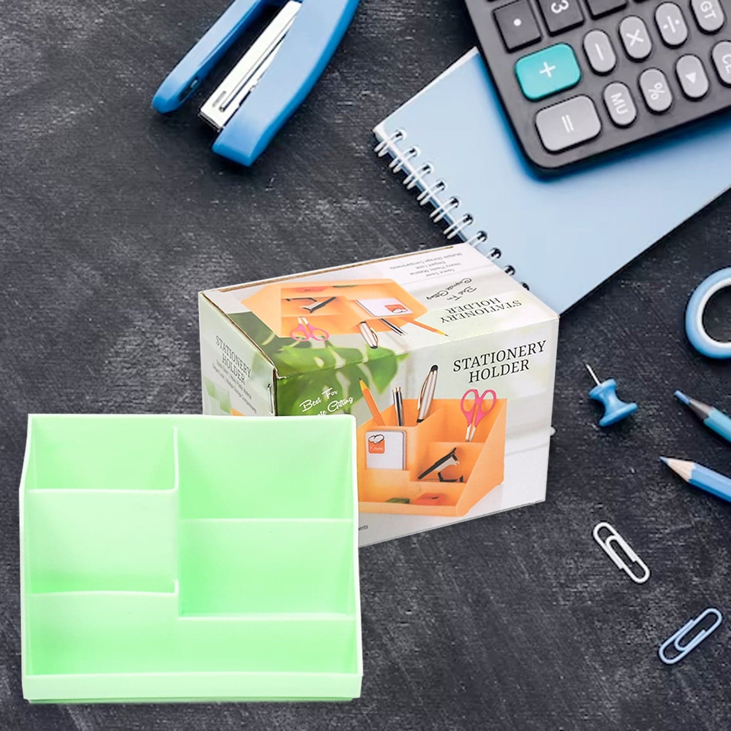 Stationary Holder Desk Organizer Space Saver Storage Stand Pen thumbnail 5
