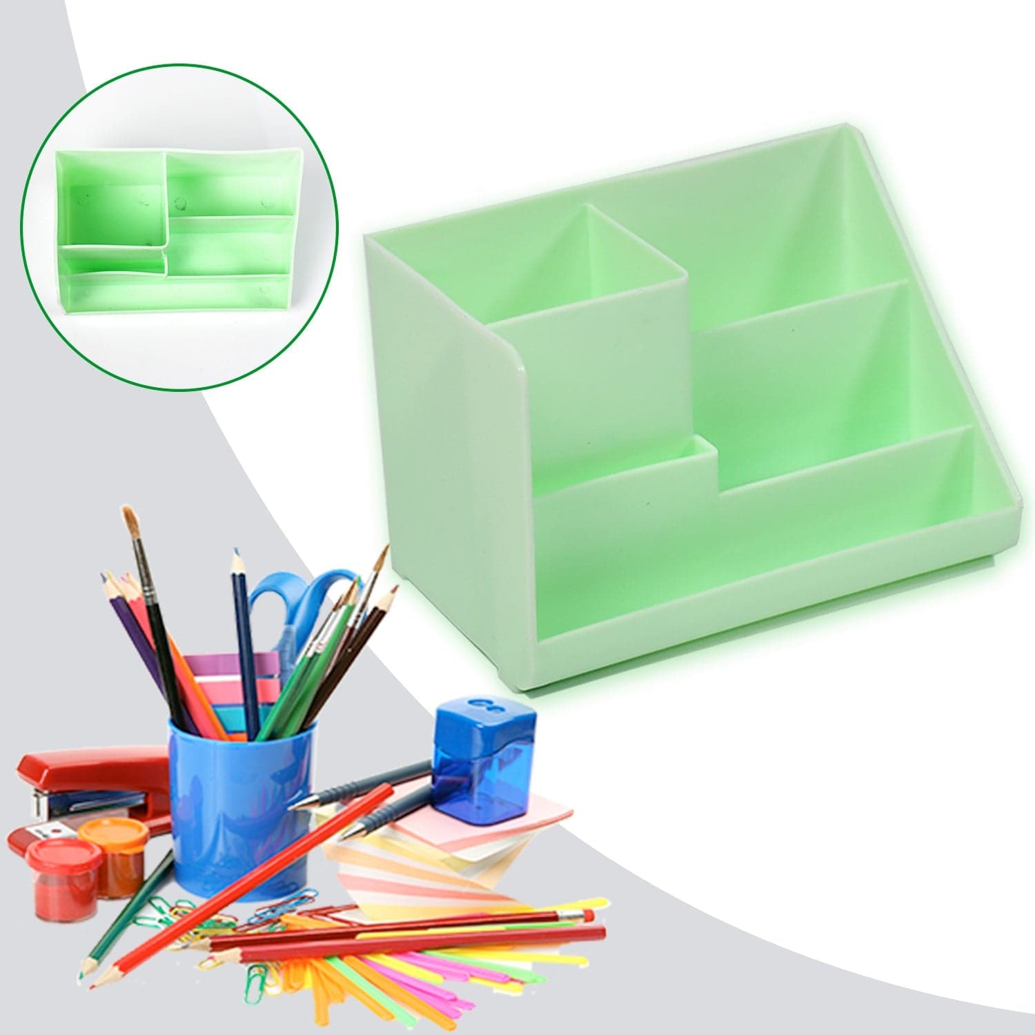 Stationary Holder Desk Organizer Space Saver Storage Stand Pen thumbnail 7