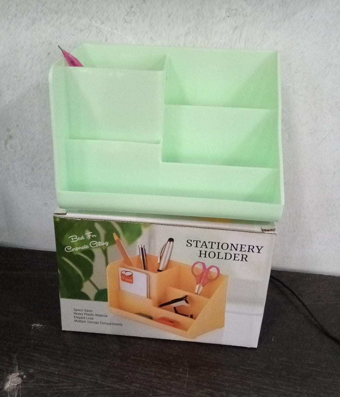 Stationary Holder Desk Organizer Space Saver Storage Stand Pen thumbnail 8