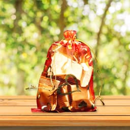 Net Fabric Drawstring Pouch Of Ideal For Dry Fruits