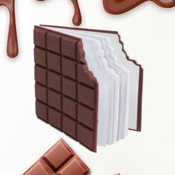 Small Chocolate Scented Bite-Shape Pocket Diary of Rectangular Memo Notebook for Kids (80 Pages)