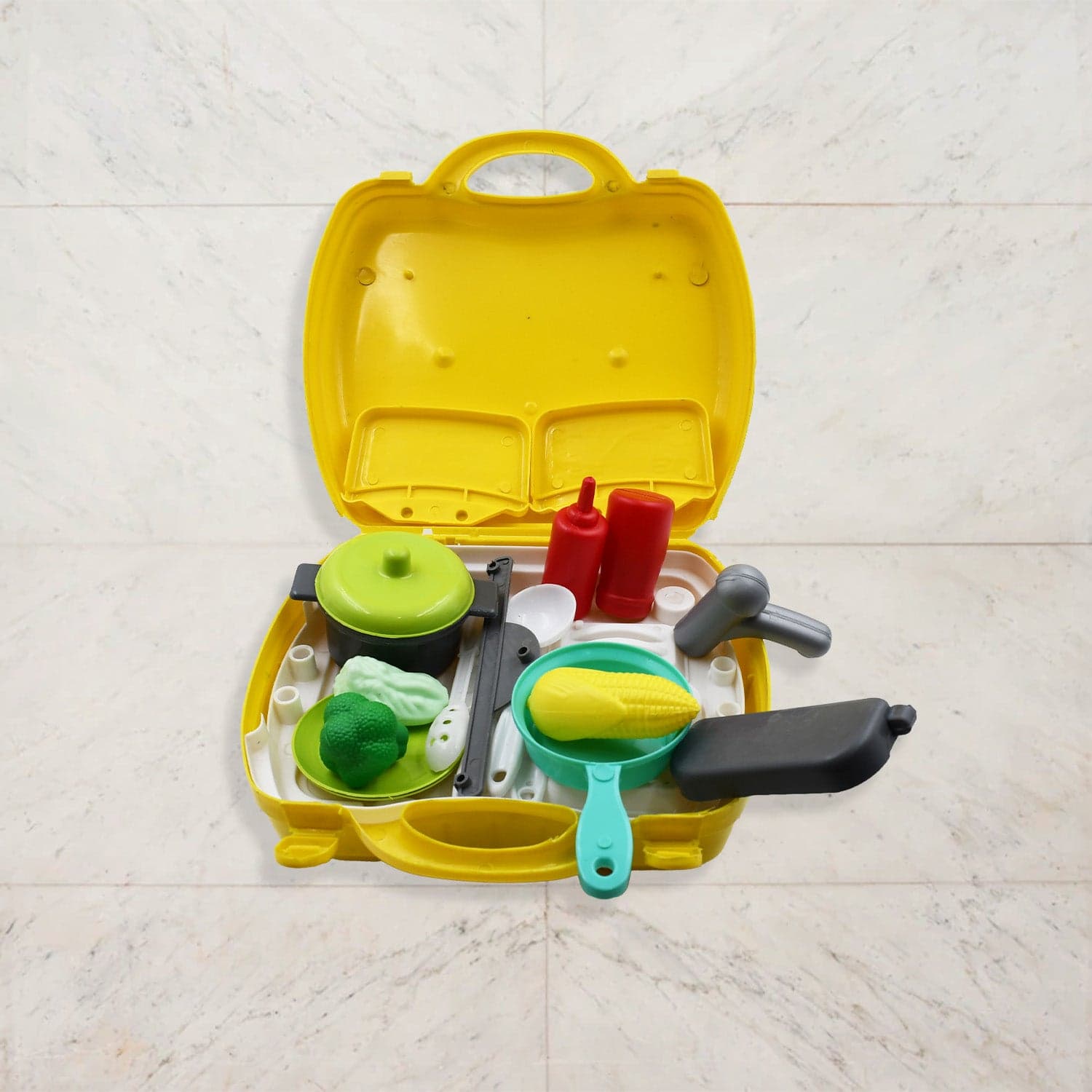 Cooking Toy Plastic Kids Cooking School Play Set (26 Pc Set) thumbnail 6