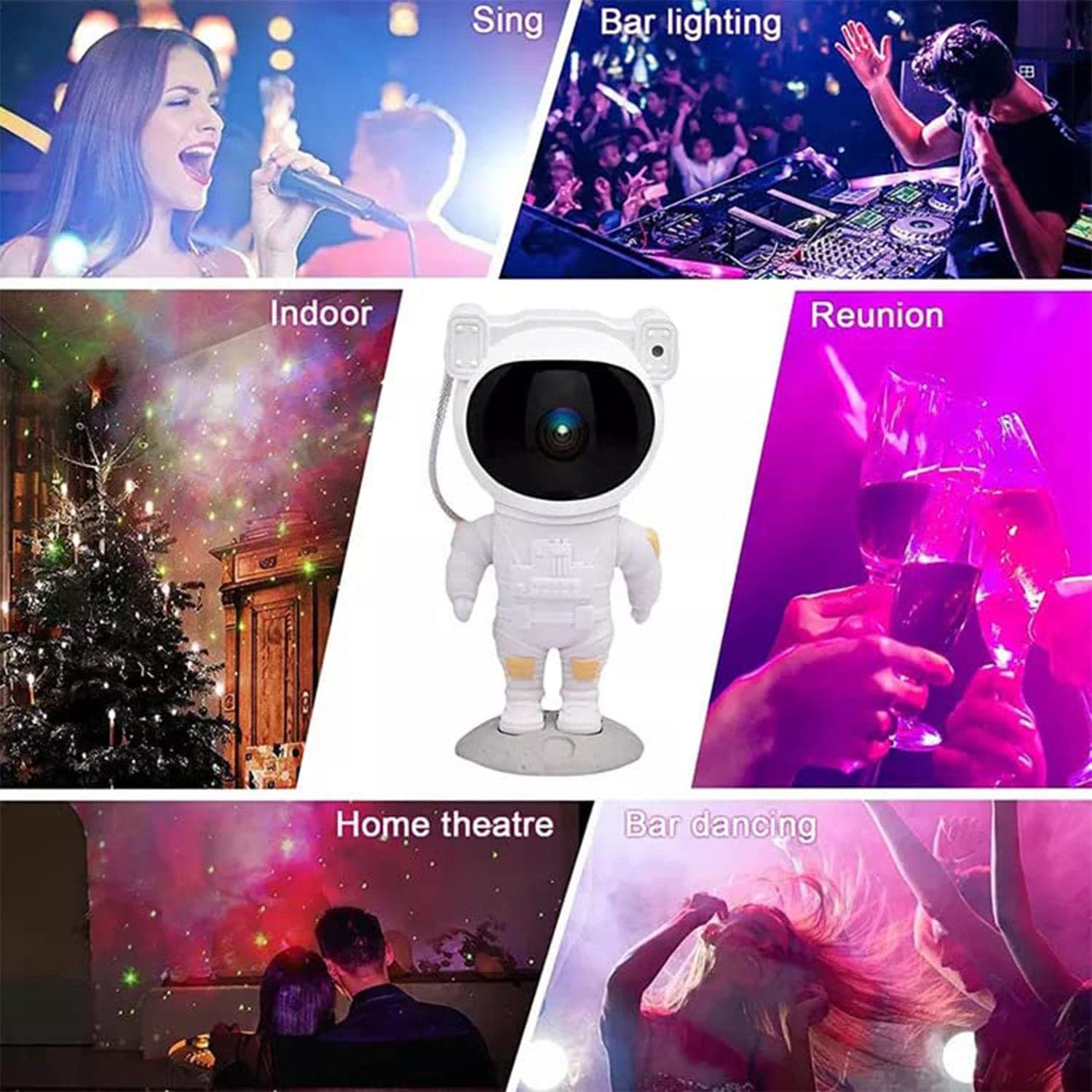 Robot Sky Space Stars Light Astronaut Galaxy Projector thumbnail 6