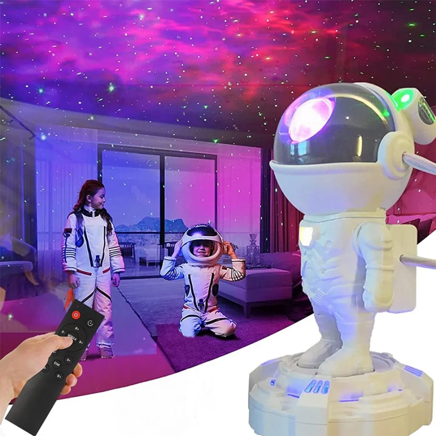 Robot Sky Space Stars Light Astronaut Galaxy Projector thumbnail 8