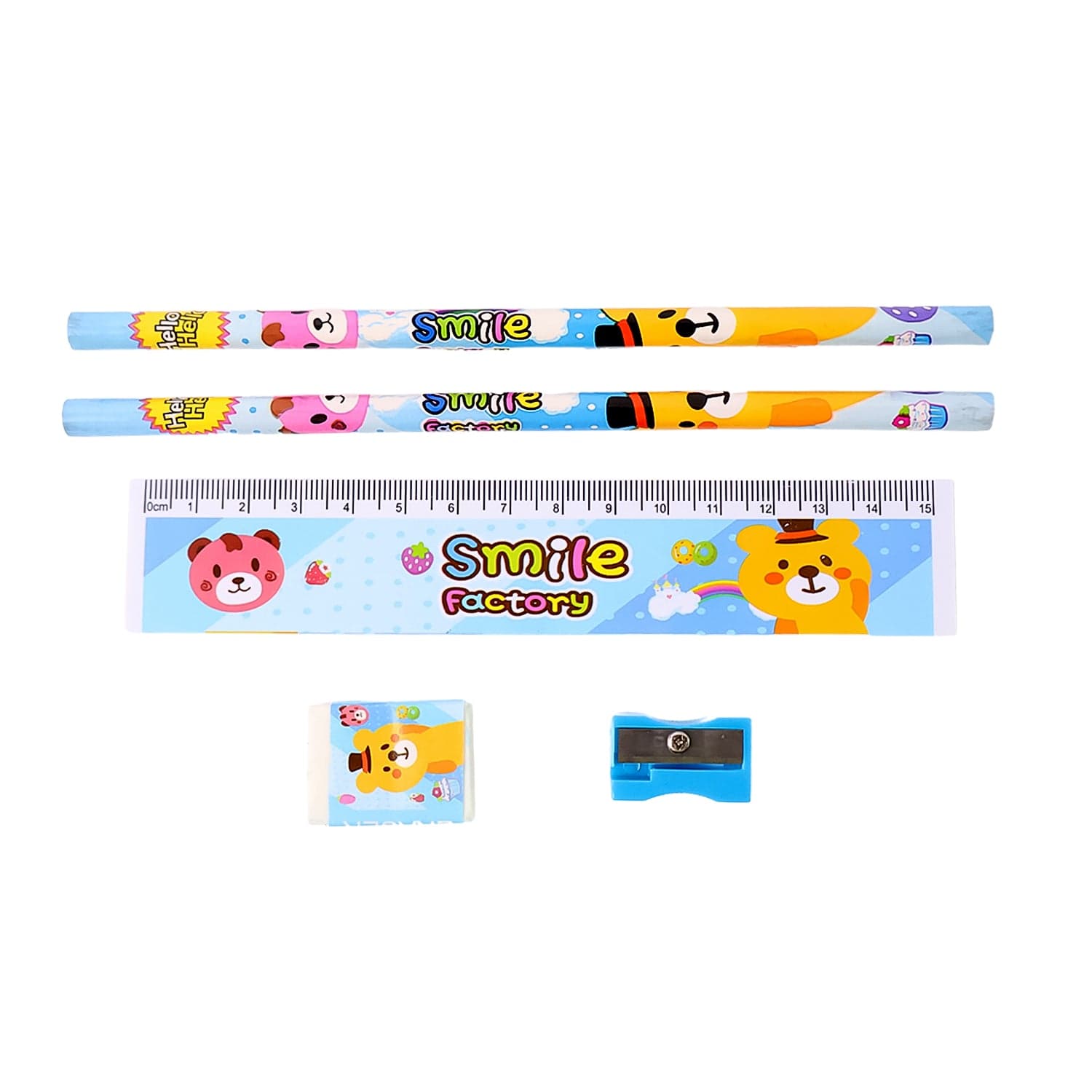 Wooden Pencil Set (5 Pc): School Supplies, Stationery Set for Kids thumbnail 6