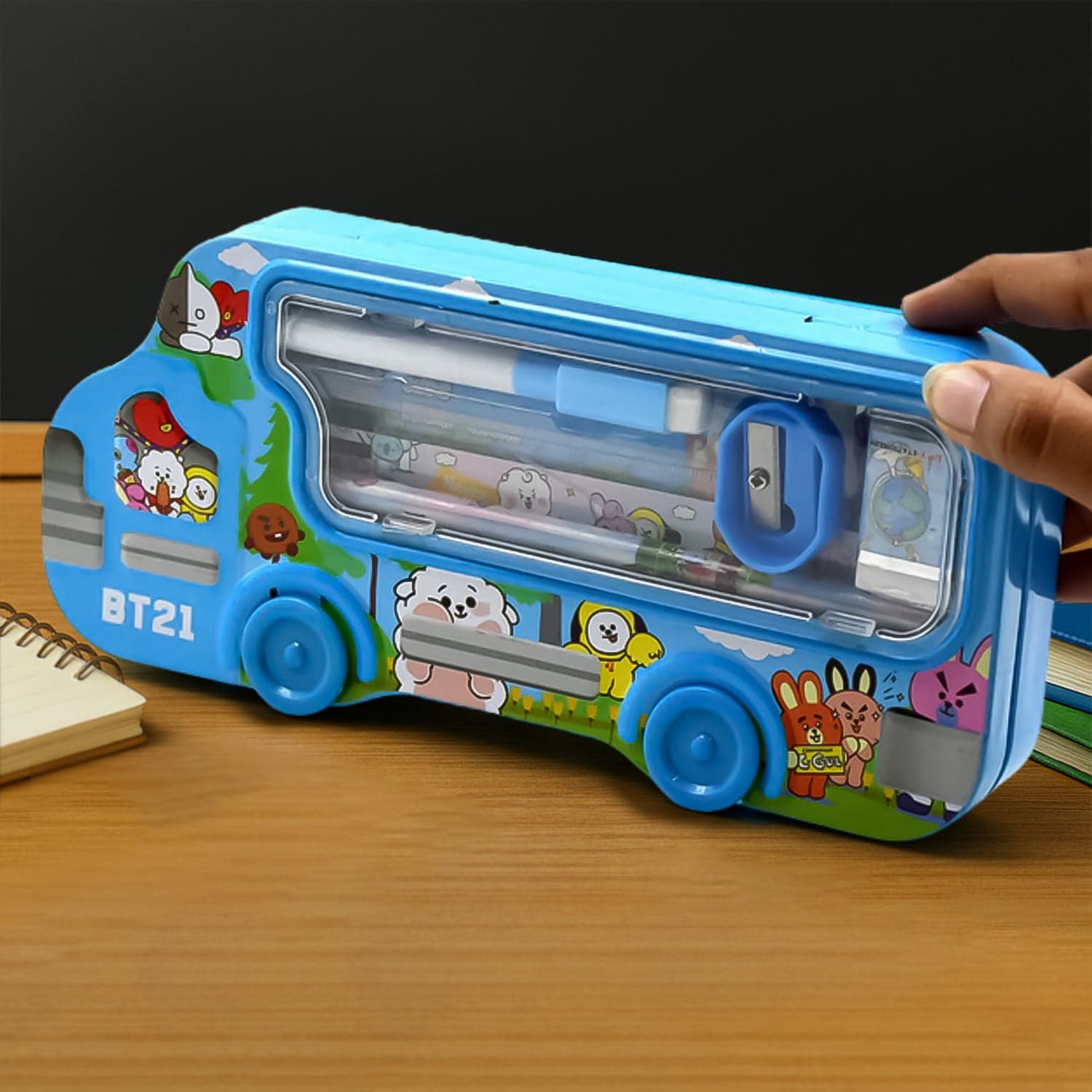 Bus Shape Compass Box For Boys thumbnail 1
