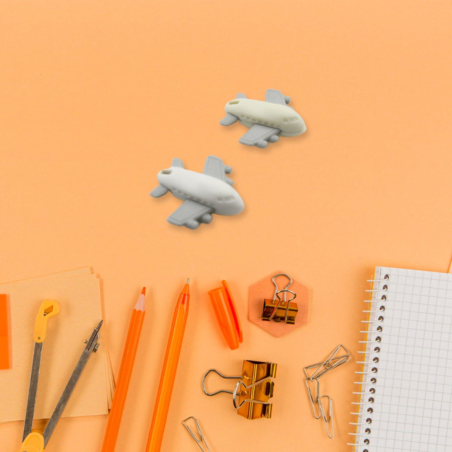 Vehicle Pattern Eraser School Stationery Use Eraser (4 Pc Set) thumbnail 4