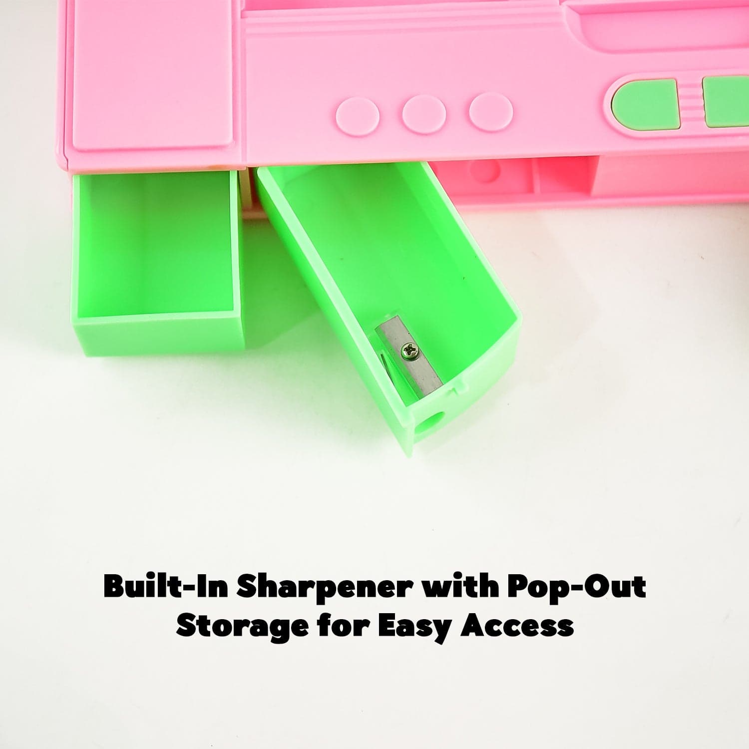 Multi Purpose Gadget Jumbo Pencil Box Compass Jumbo 2 Side Slot Geometry Box Compass Use School  thumbnail 4