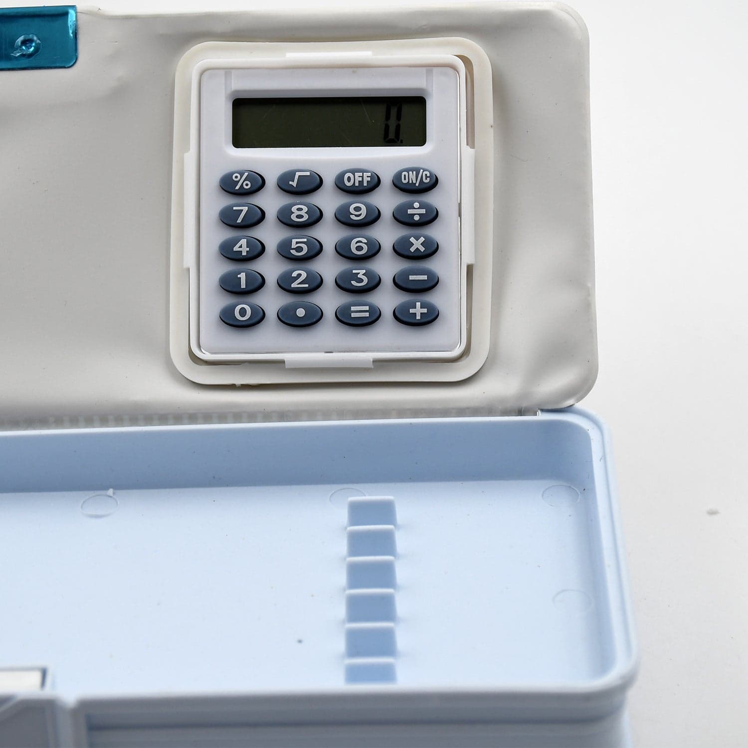 Double Sided Magnetic Geometry Box, Pencil Box With Calculator And Sharpener For Boys Art Plastic Pencil Box For Girls And Boys thumbnail 6