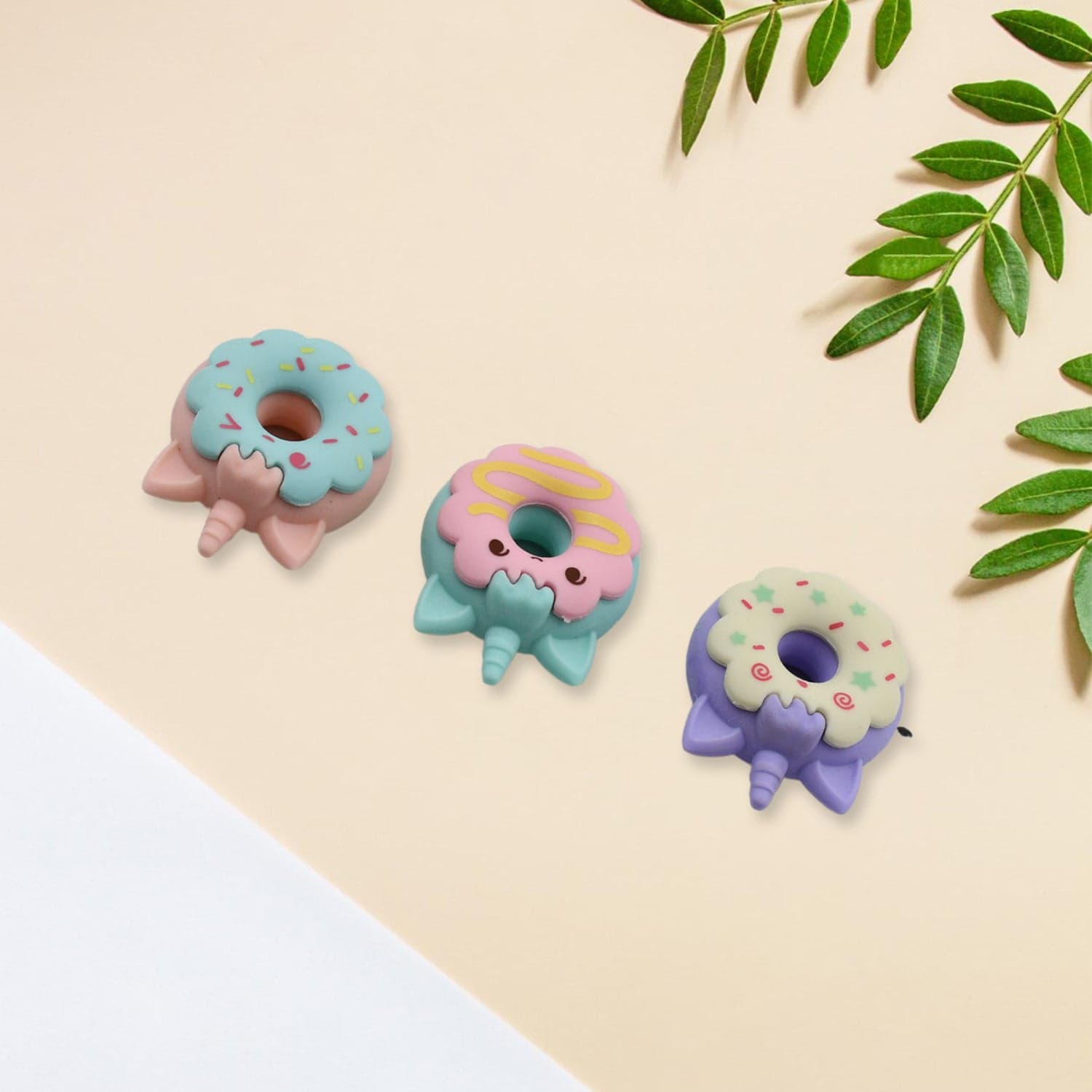 Tree Small Sized Cartoon Themed Non-Toxic Donut Erasers thumbnail 1