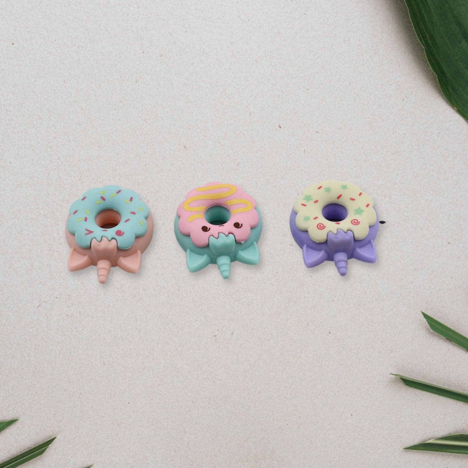 Tree Small Sized Cartoon Themed Non-Toxic Donut Erasers thumbnail 3