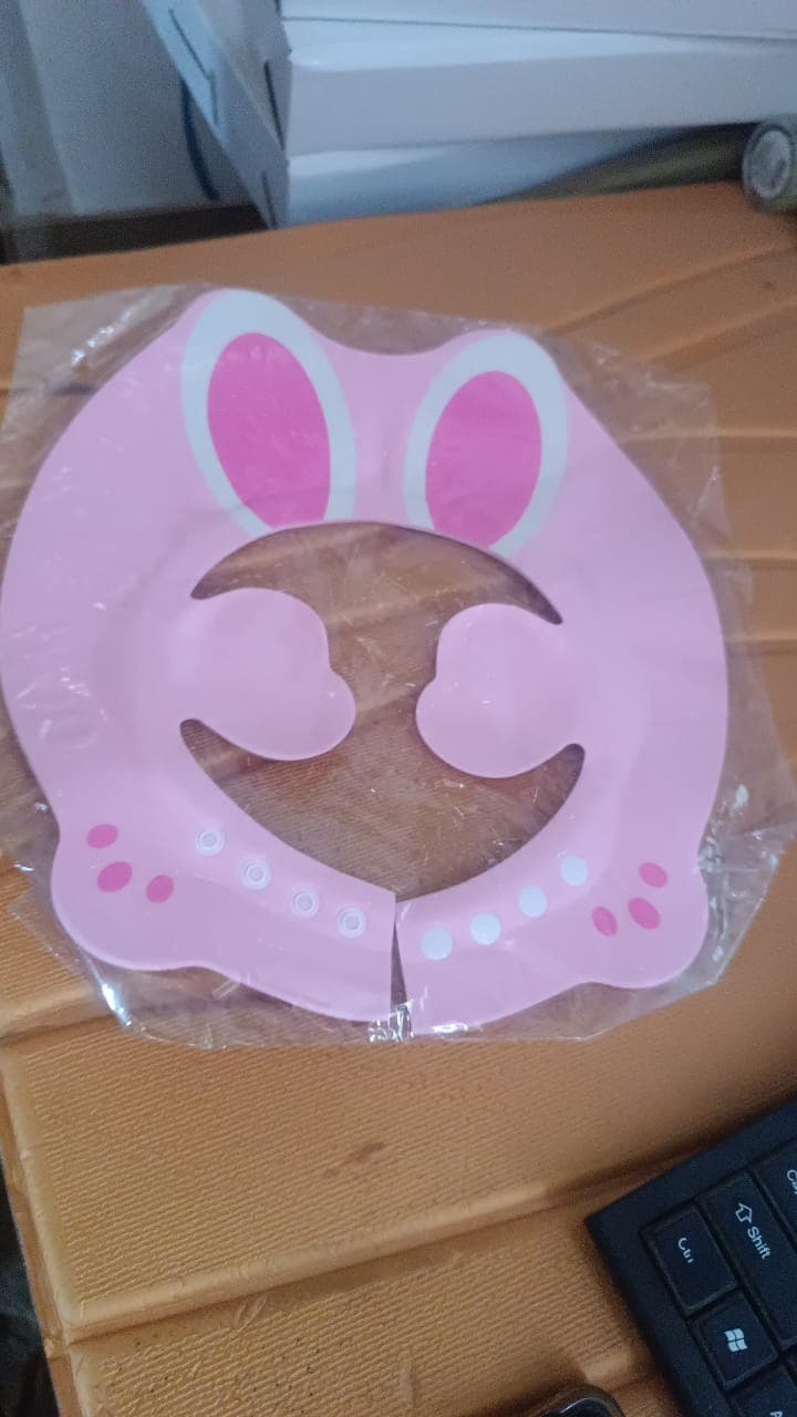 Adjustable Bunny Ear Baby Shower Cap 1 Pc thumbnail 6